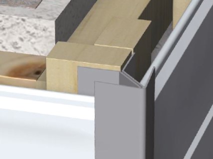 Kunststoff Eckprofil MIKUPAN® für Dachkasten & Fassade - Anthrazit ähnl. RAL 7016 Kunststoff Eckprofil MIKUPAN® für Dachkasten & Fassade - Anthrazit ähnl. RAL 7016