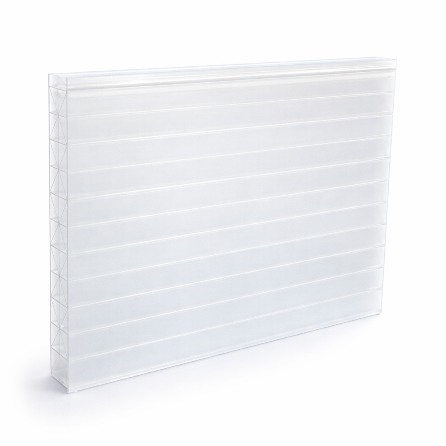 Terrassenüberdachung Weiß X Struktur Alu-Alu – Doppelstegplatten 16 mm Polycarbonat 