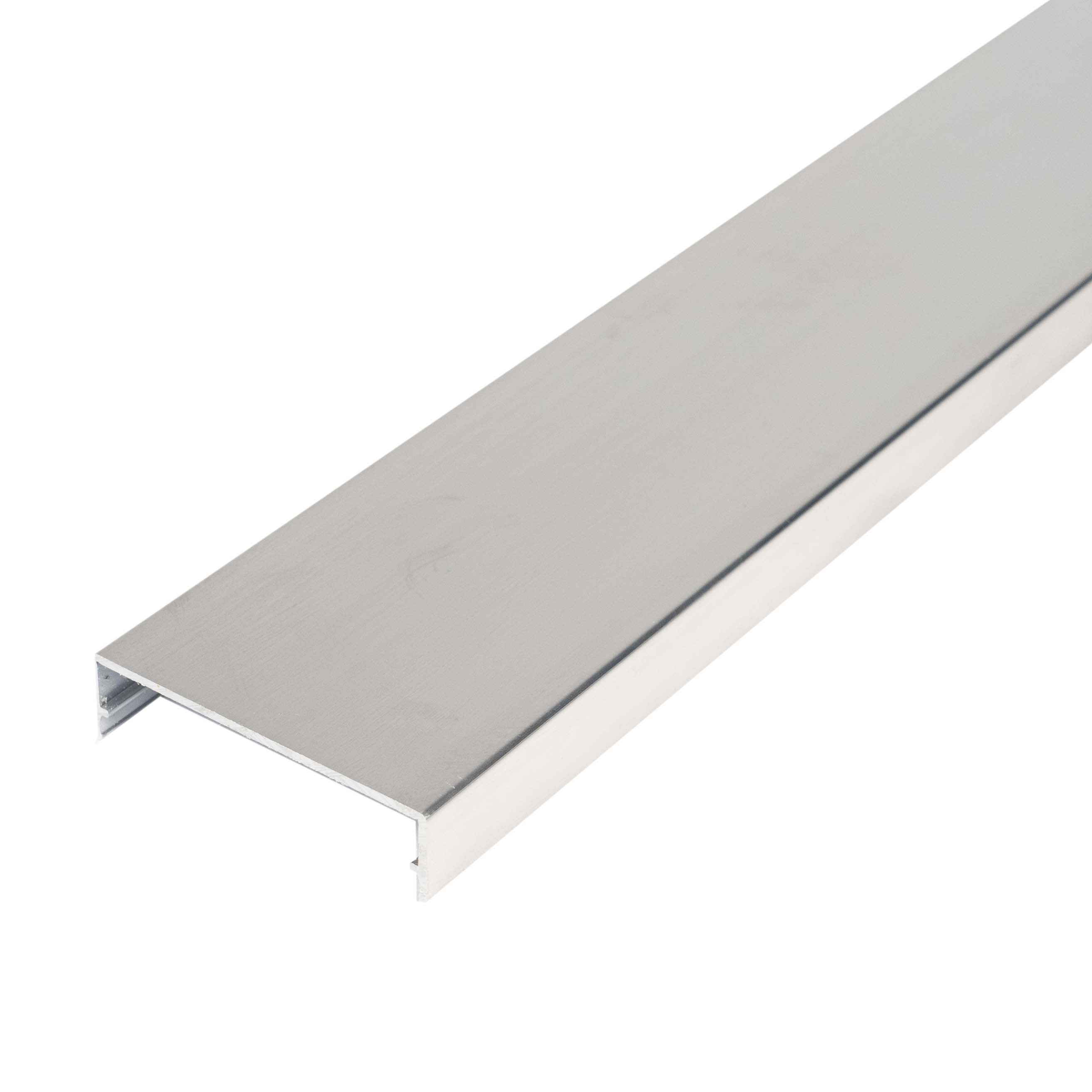 Klemmdeckel Preßblank Alu - 60 mm breit Klemmdeckel Preßblank Alu - 60 mm breit