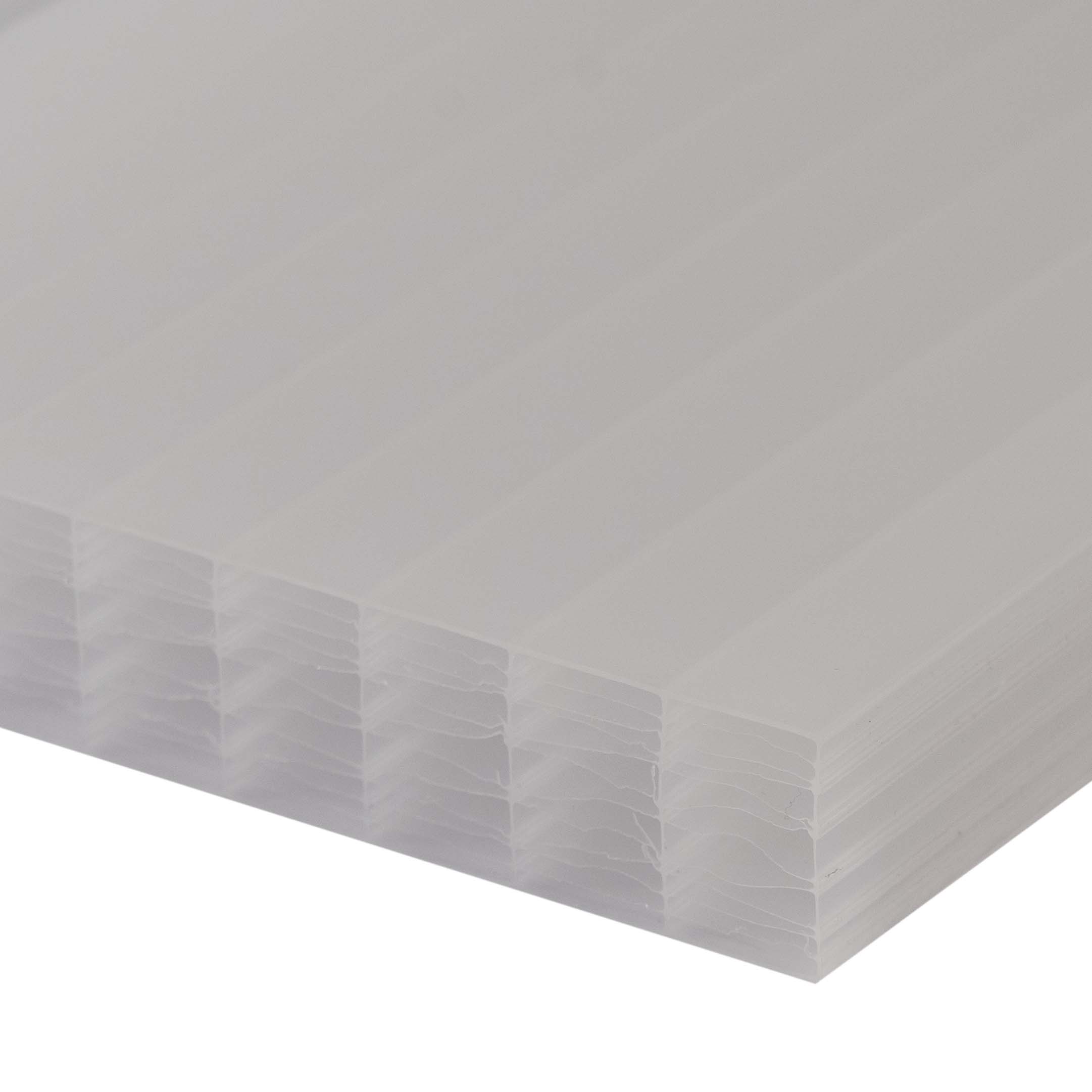 Stegplatte 25 mm Weiß IQ Relax - Polycarbonat Hohlkammerplatten Hagelfest & UV geschützt