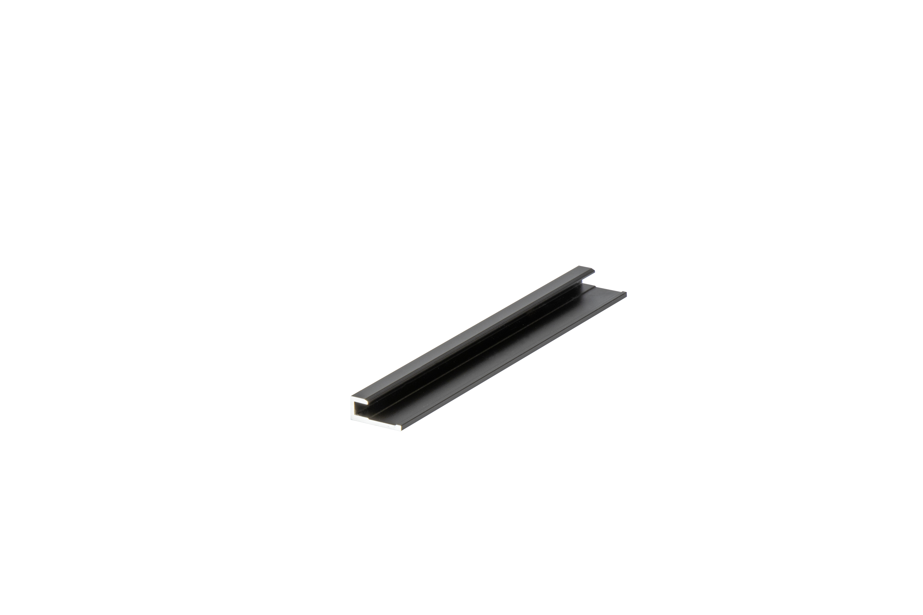Alu Abschlussprofil 3m Schwarz eloxiert für 3 mm Platten | ALUCOM® Alu Abschlussprofil 3m Schwarz eloxiert für 3 mm Platten | ALUCOM®