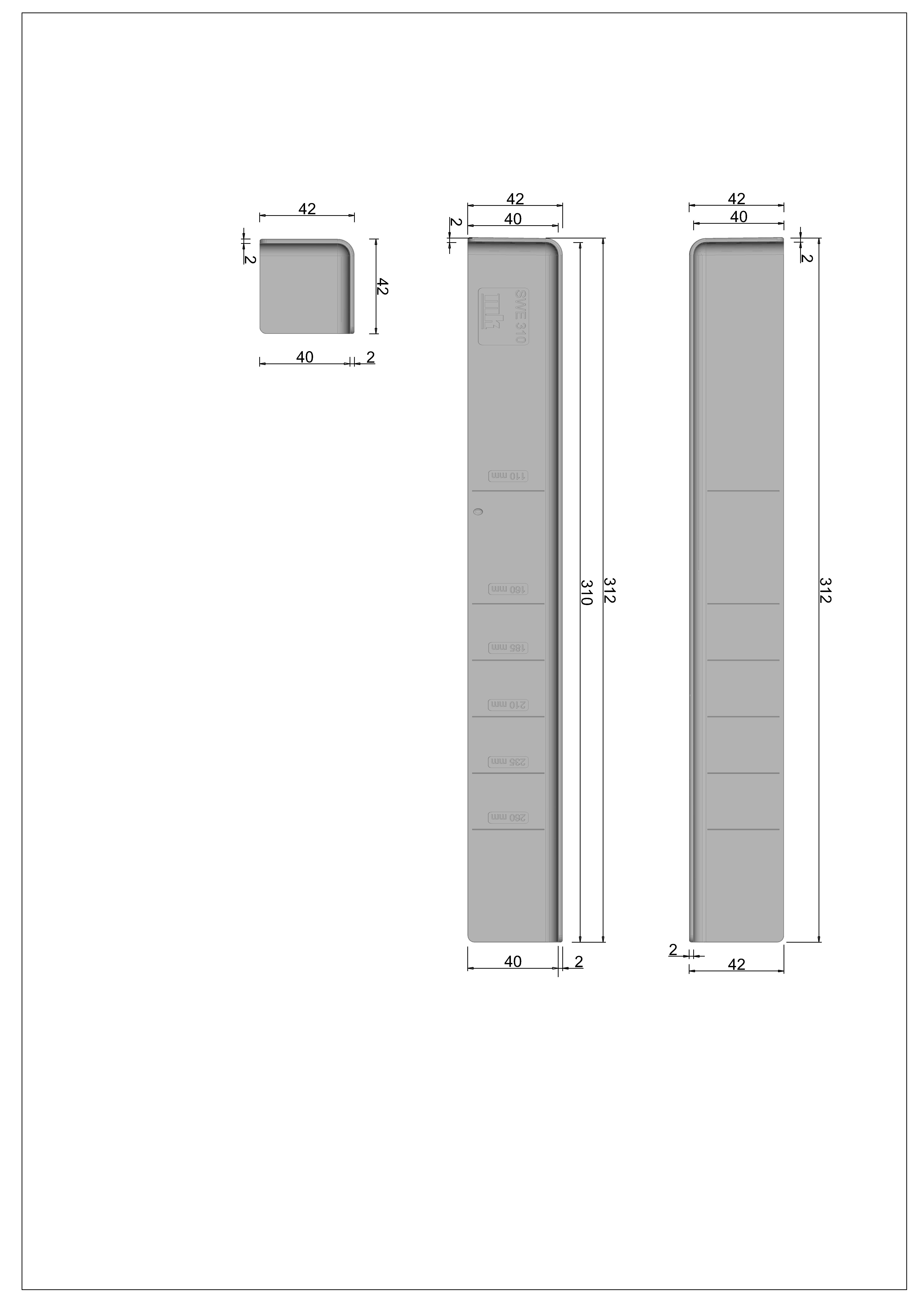 Außeneckstück für Hartschaumwinkel / Winkelprofil Mikupan weiß glatt Außeneckstück für Hartschaumwinkel / Winkelprofil Mikupan weiß glatt