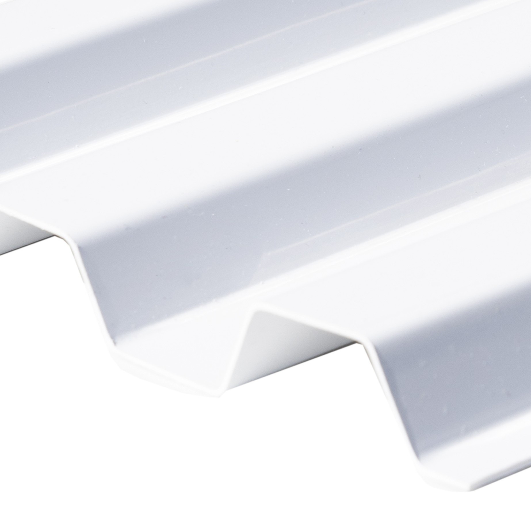 PVC Wellplatten Trapez Weiß 70/18 1,0mm - Renolit Ondex Sollux®  PVC Wellplatten Trapez Weiß 70/18 1,0mm - Renolit Ondex Sollux®