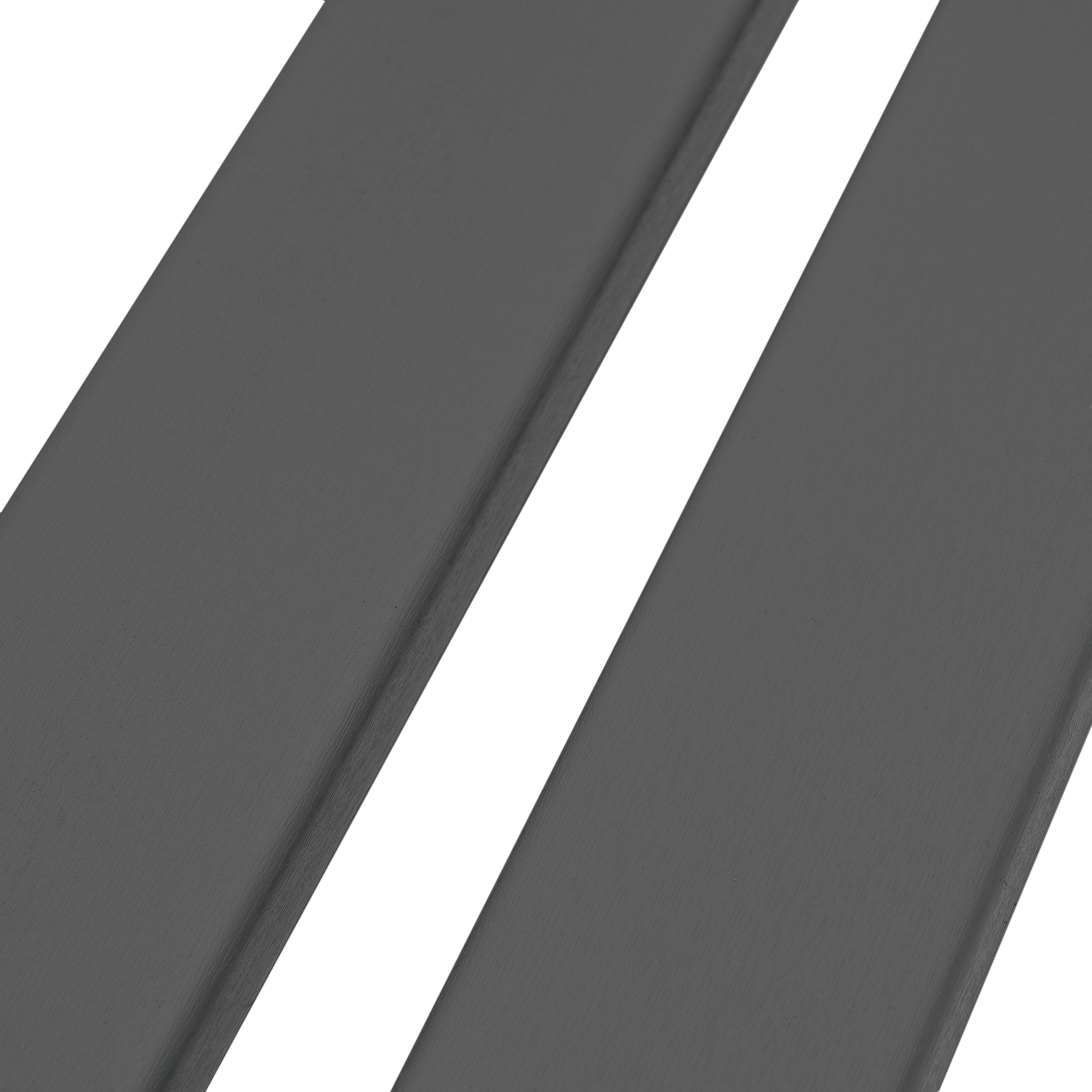 Balkonbrett Kunststoff Basaltgrau ähnl. RAL 7012 - Balkonprofile 120 x 25 mm MIKUPAN®