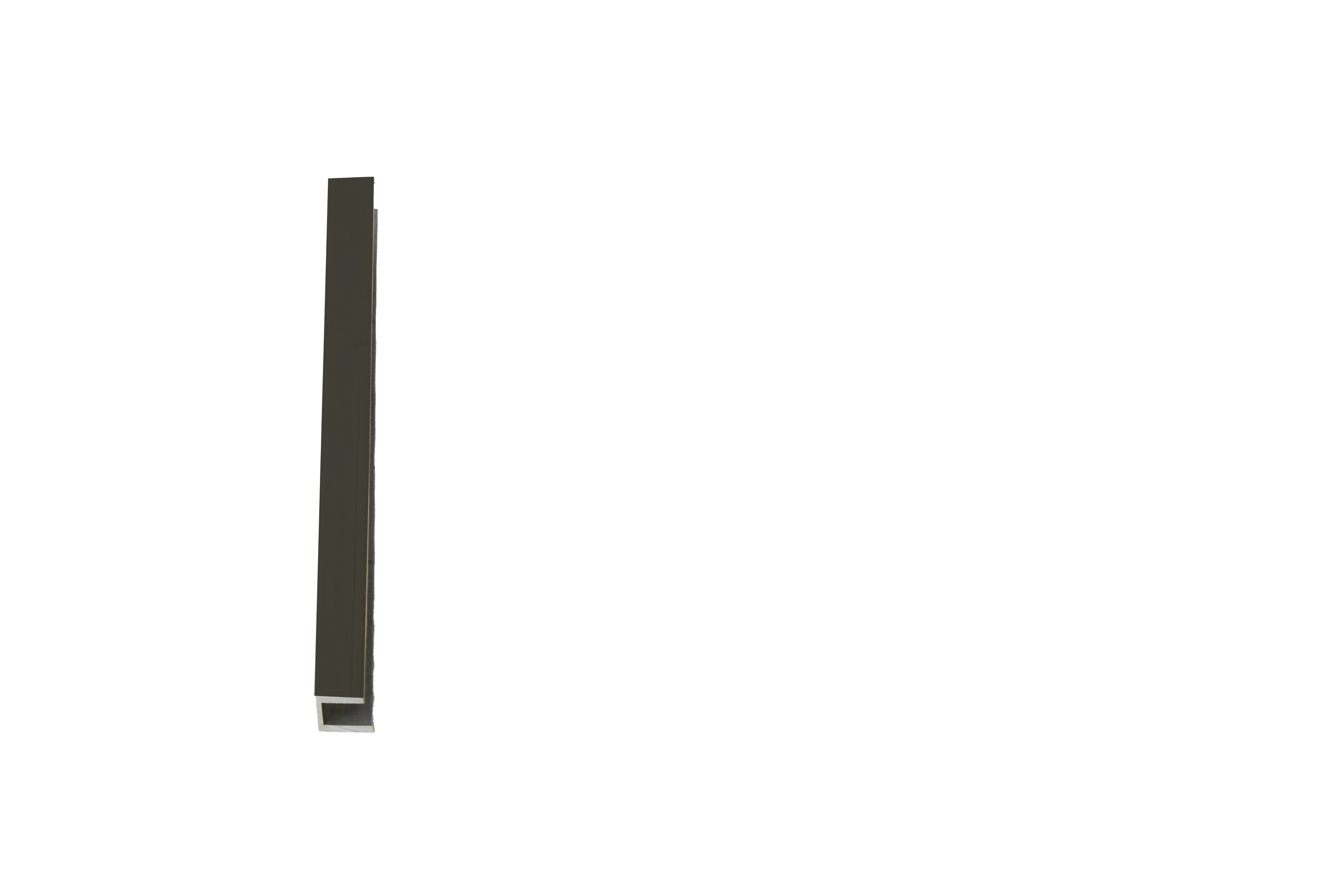 Aluminium Zierleiste / Abdeckleiste Anthrazit für 6 mm Platten Aluminium Zierleiste / Abdeckleiste Anthrazit für 6 mm Platten