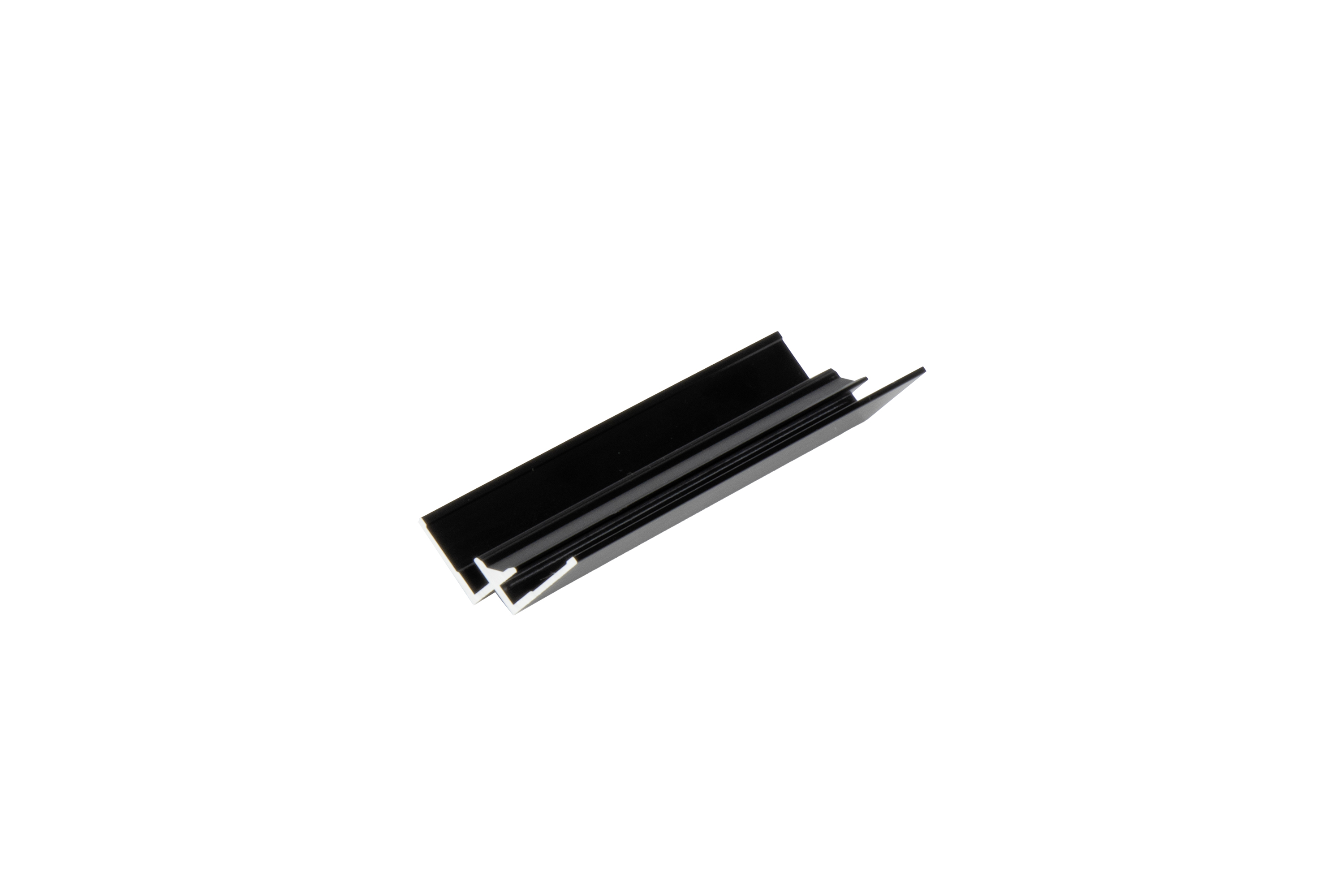 Alu Inneneckprofil 3m Schwarz eloxiert für 3 mm Platten | ALUCOM® Alu Inneneckprofil 3m Schwarz eloxiert für 3 mm Platten | ALUCOM®