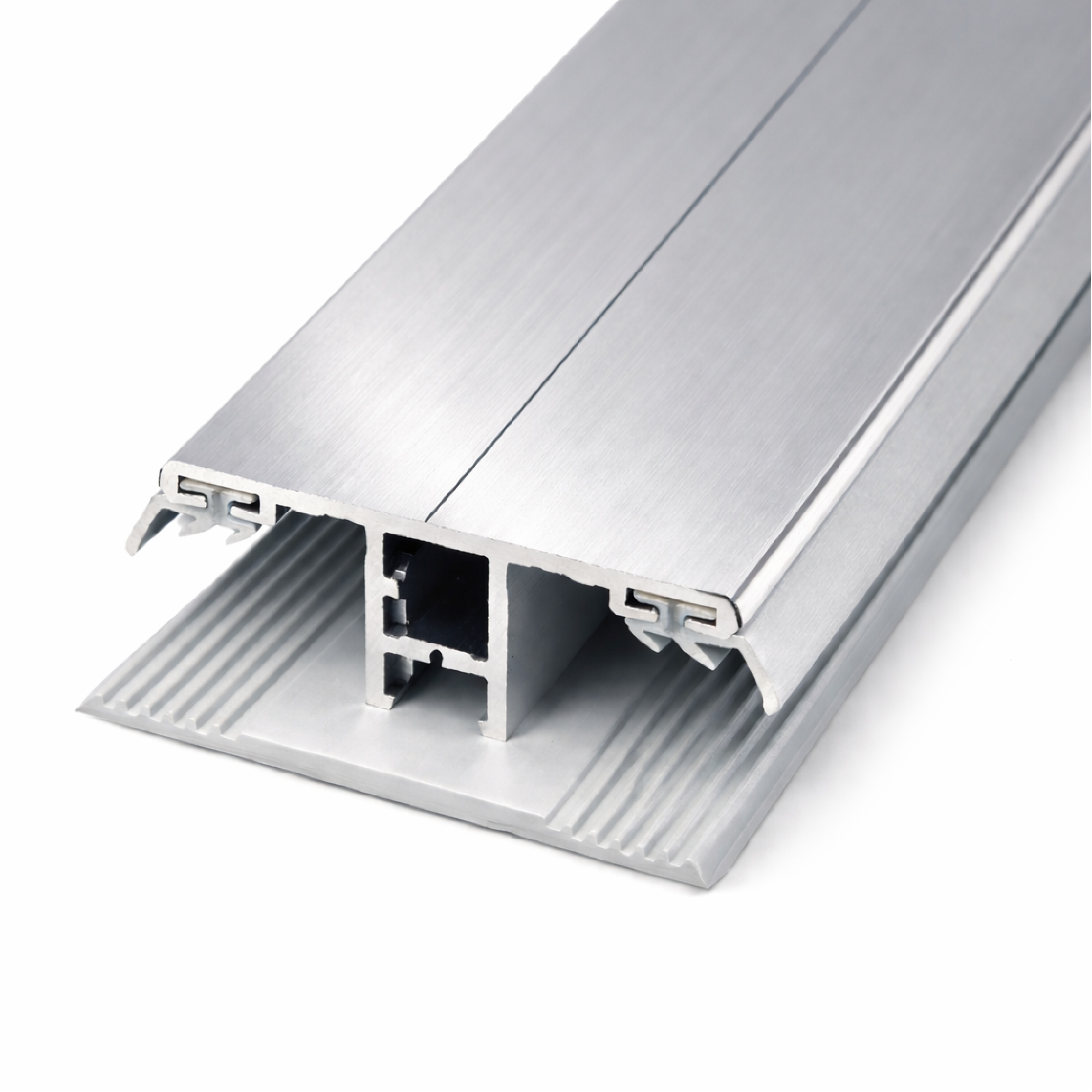 Alu/Gummi Mittelkomplettsystem 8 mm - Verbindungsprofil 60 mm breit 