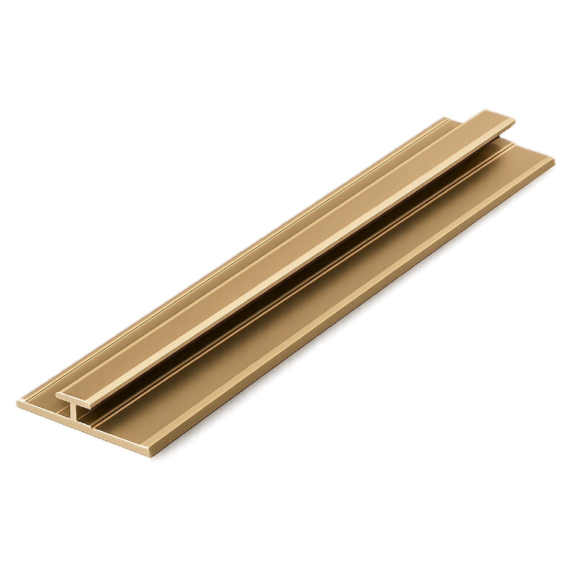 Alu Verbindungsprofil 3m Gold eloxiert für 3 mm Platten | ALUCOM®