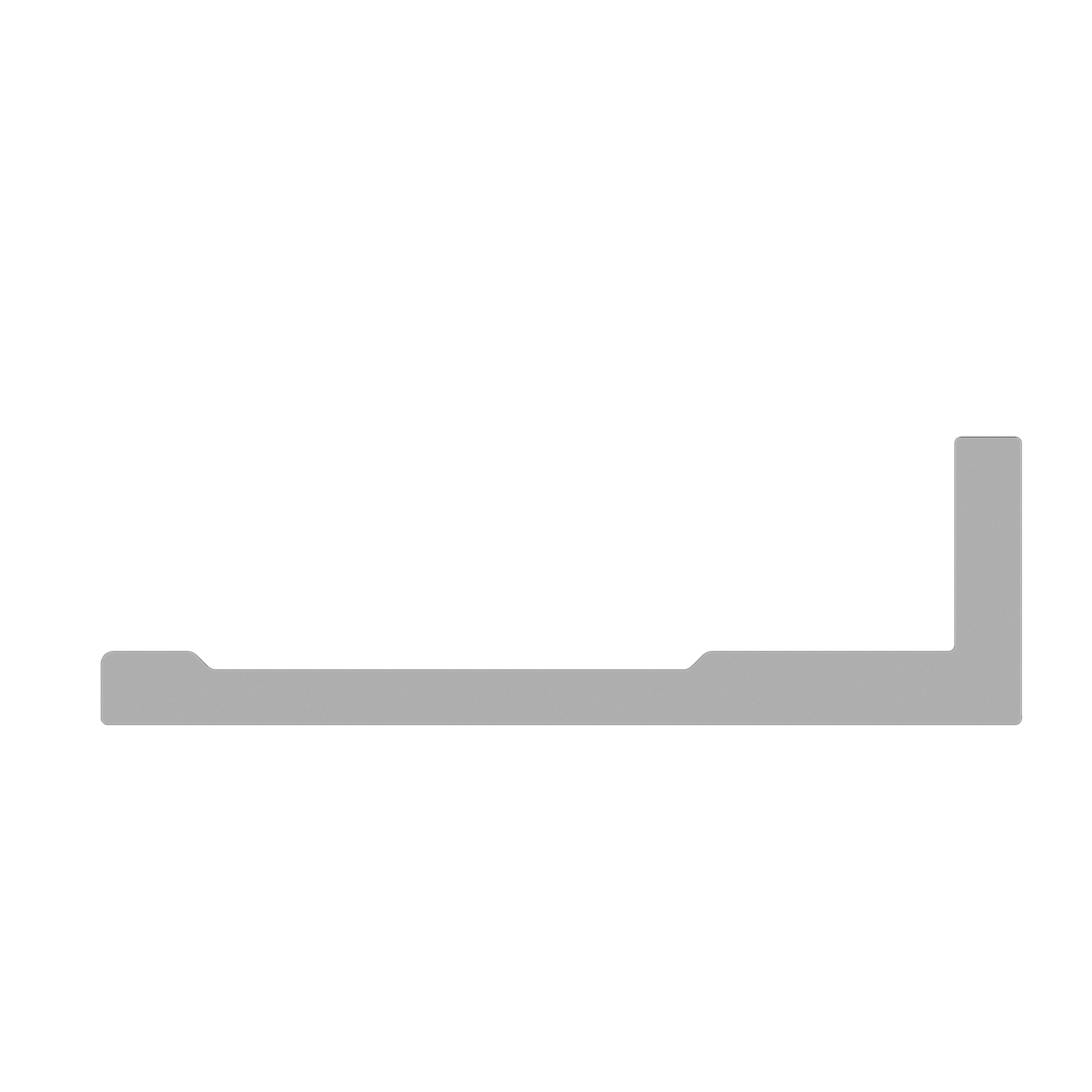 Alu Abschlussprofil Slim 3m Gold  eloxiert für 3 mm Platten | ALUCOM®