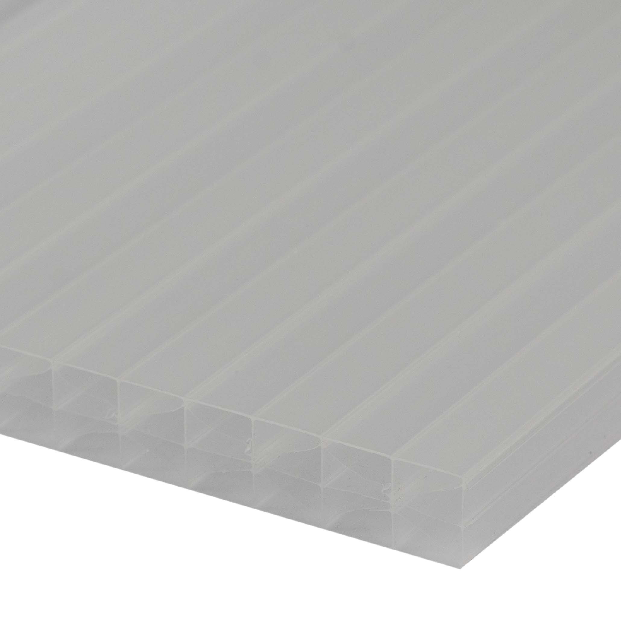 Terrassenüberdachung Weiß X Struktur Alu-Alu – Doppelstegplatten 16 mm Polycarbonat  Terrassenüberdachung Weiß X Struktur Alu-Alu – Doppelstegplatten 16 mm Polycarbonat