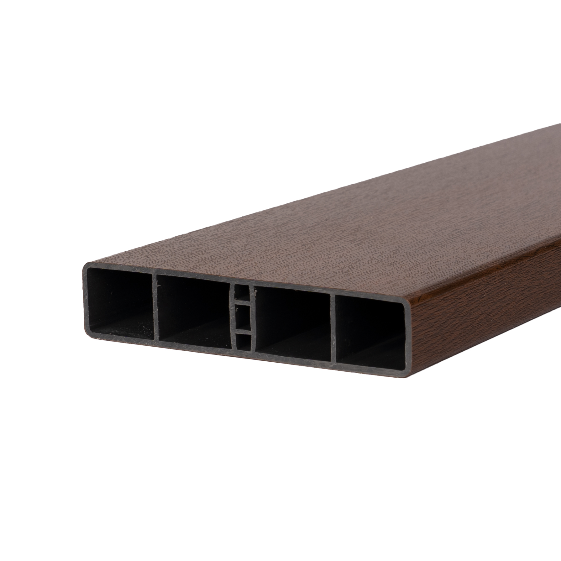 Zaunlatte Kunststoff | Kunststofflatte Nussbaum | 130 x 25 mm Zaunlatte Kunststoff | Kunststofflatte Nussbaum | 130 x 25 mm