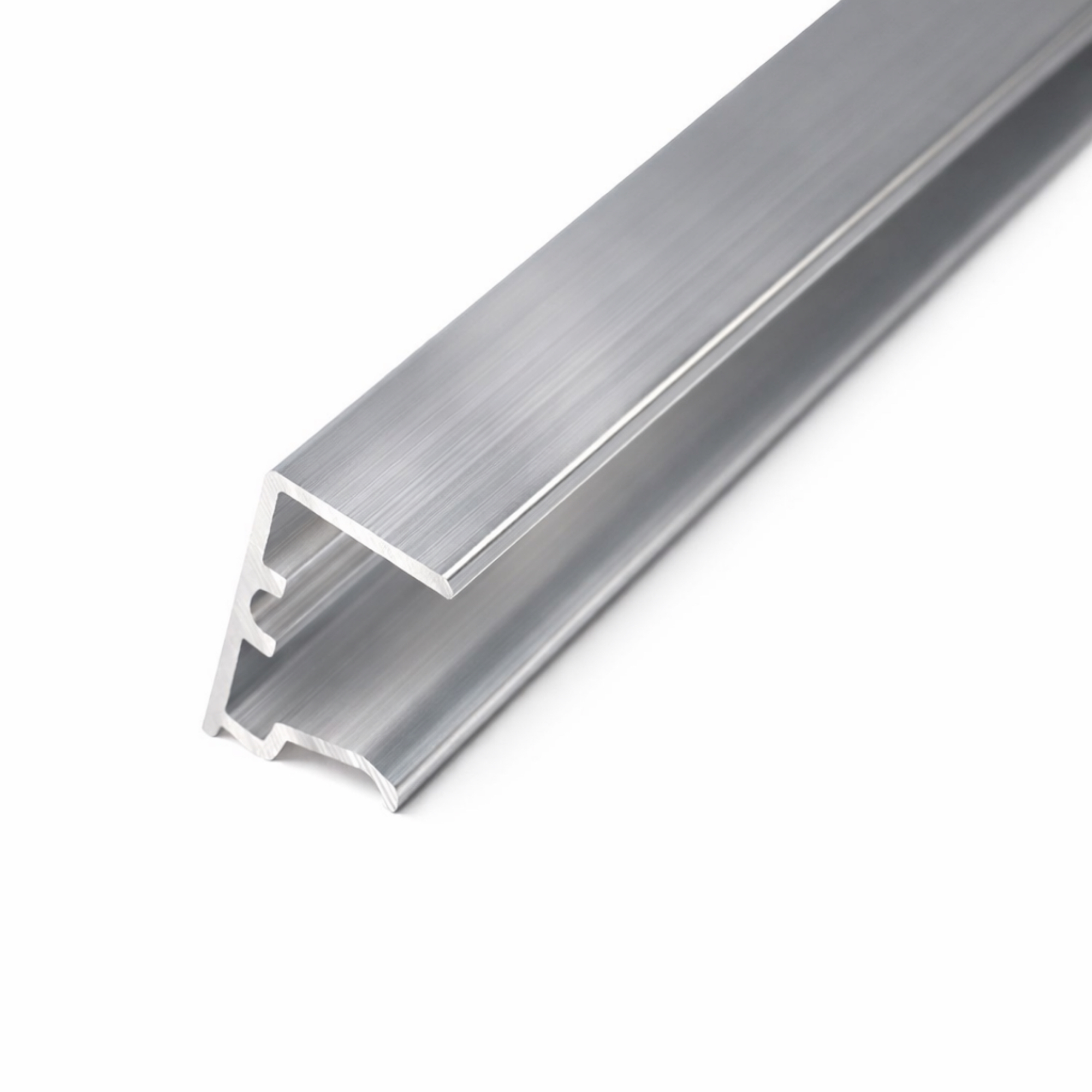 U Profil 25 mm Alu Pressblank mit Tropfkante - Verschluß BEIDER Stirnseite Stegplatte