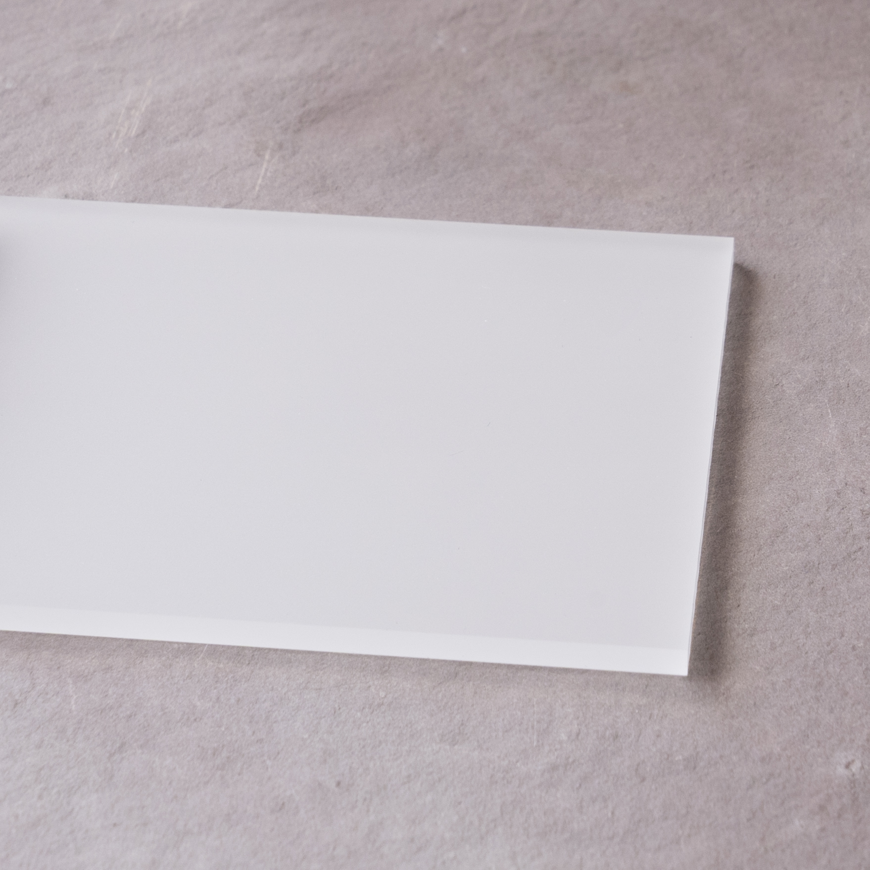 Acrylglasplatte GS Weiß Satiniert / Milchglas 3 mm Acrylglasplatte GS Weiß Satiniert / Milchglas 3 mm