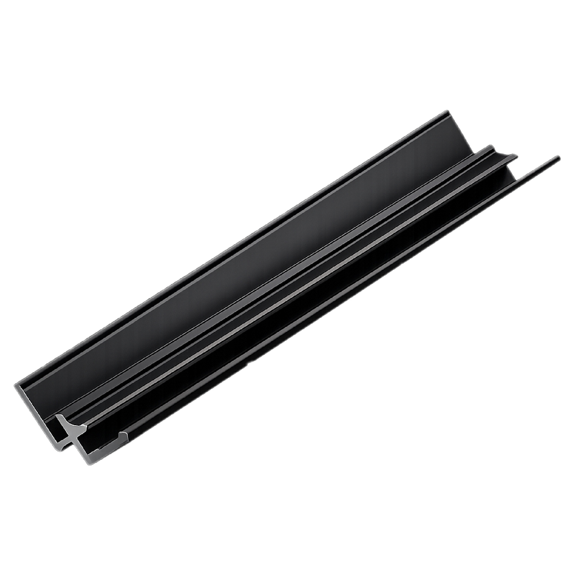 Alu Inneneckprofil 3m Schwarz eloxiert für 3 mm Platten | ALUCOM®