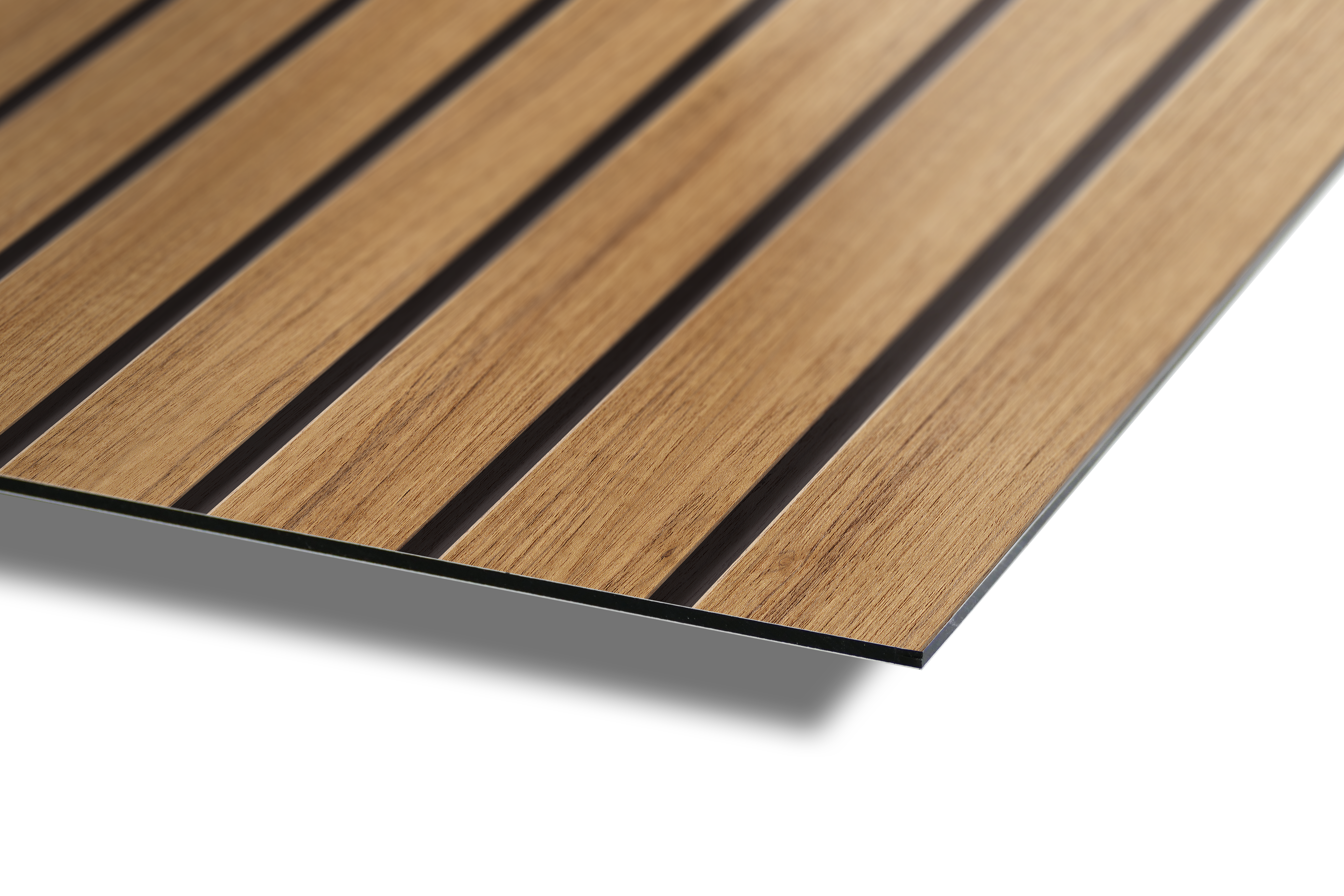 ALUCOM® Alu Verbundplatten / Fassadenplatten 6 mm mit Dekor | Holzlamellen Optik ALUCOM® Alu Verbundplatten / Fassadenplatten 6 mm mit Dekor | Holzlamellen Optik