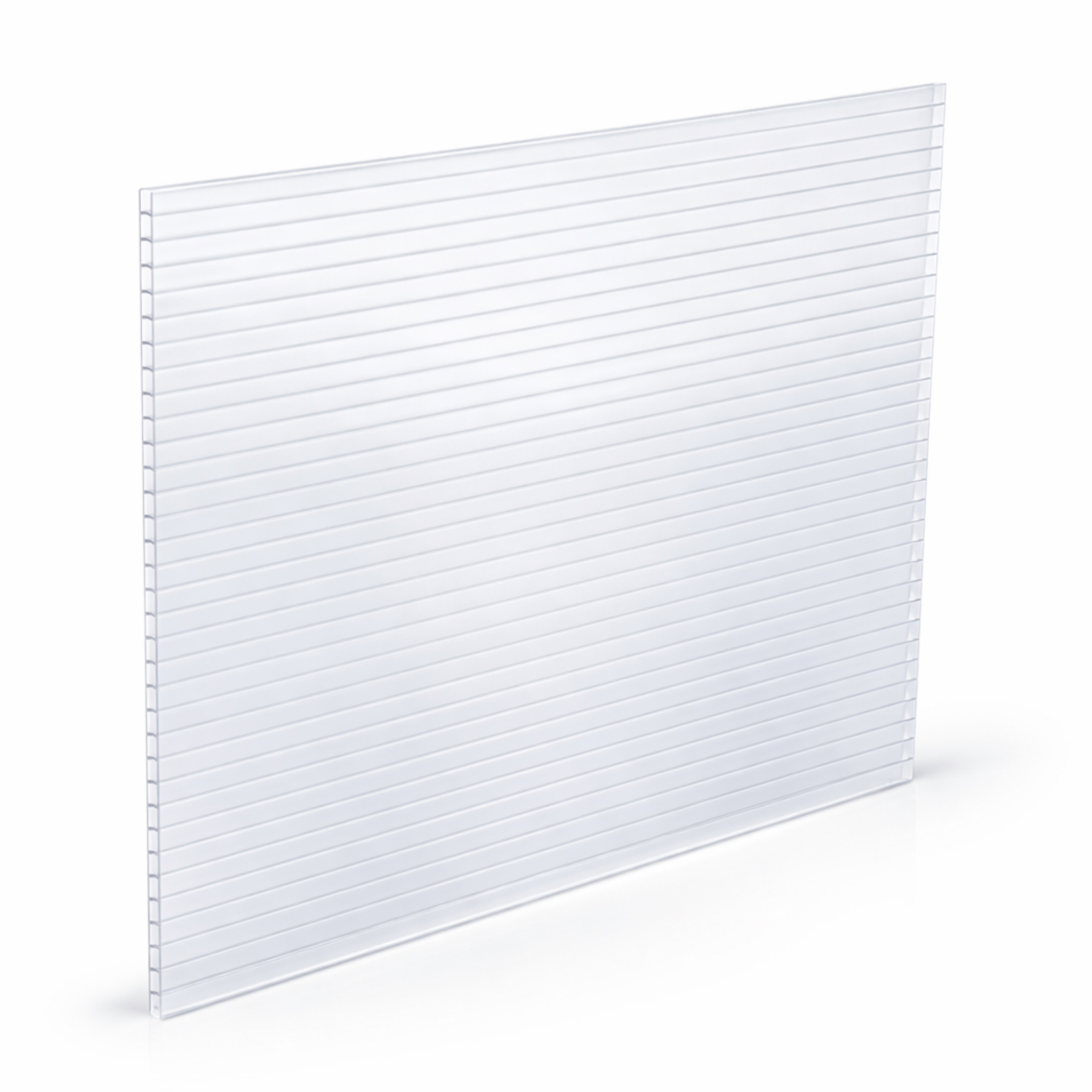 Doppelstegplatte 4 mm Farblos / Klar - Polycarbonat Hohlkammerplatten 