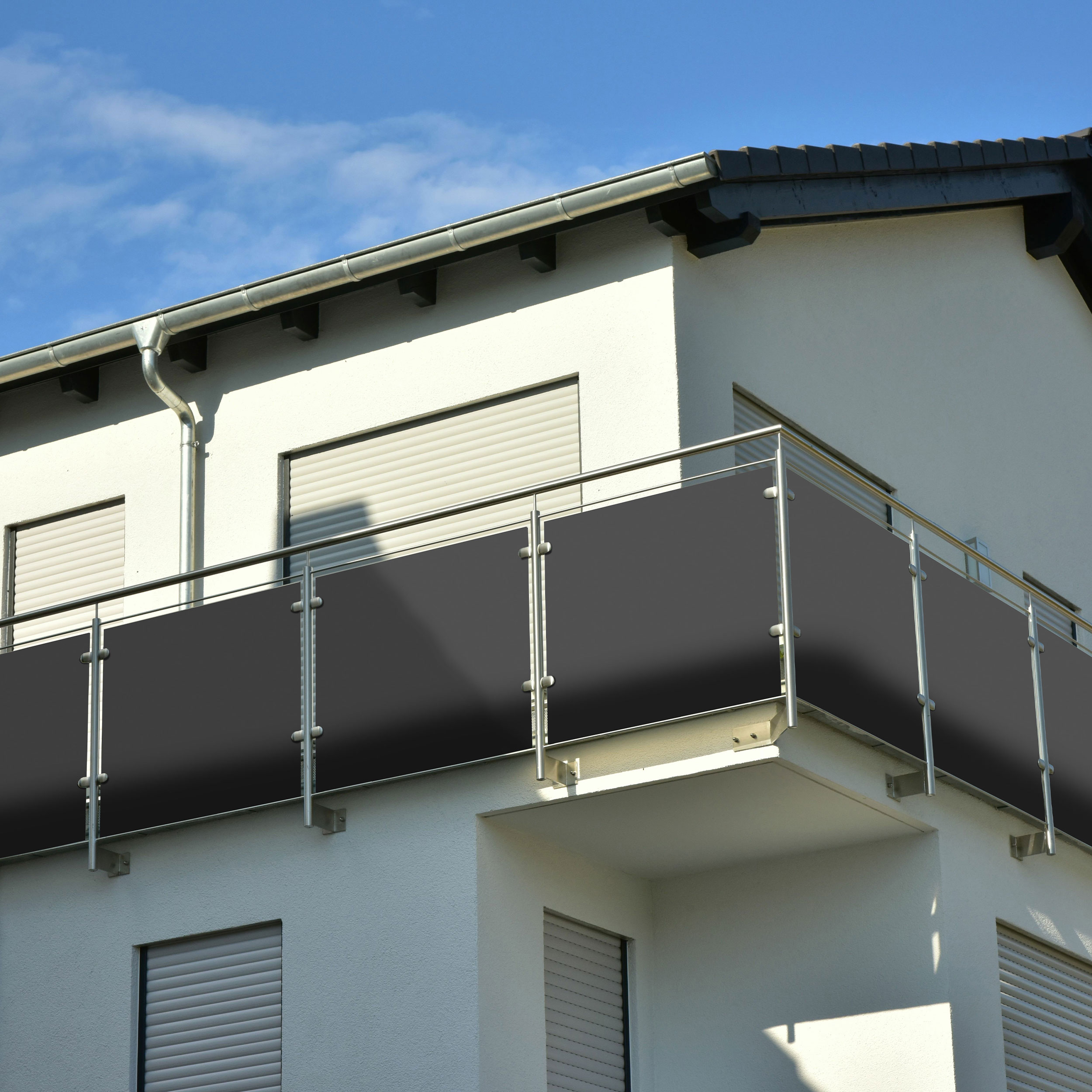 ALUCOM® Alu Verbundplatte Balkon Geländer-Platten 6 mm | Dunkelgrau ALUCOM® Alu Verbundplatte Balkon Geländer-Platten 6 mm | Dunkelgrau