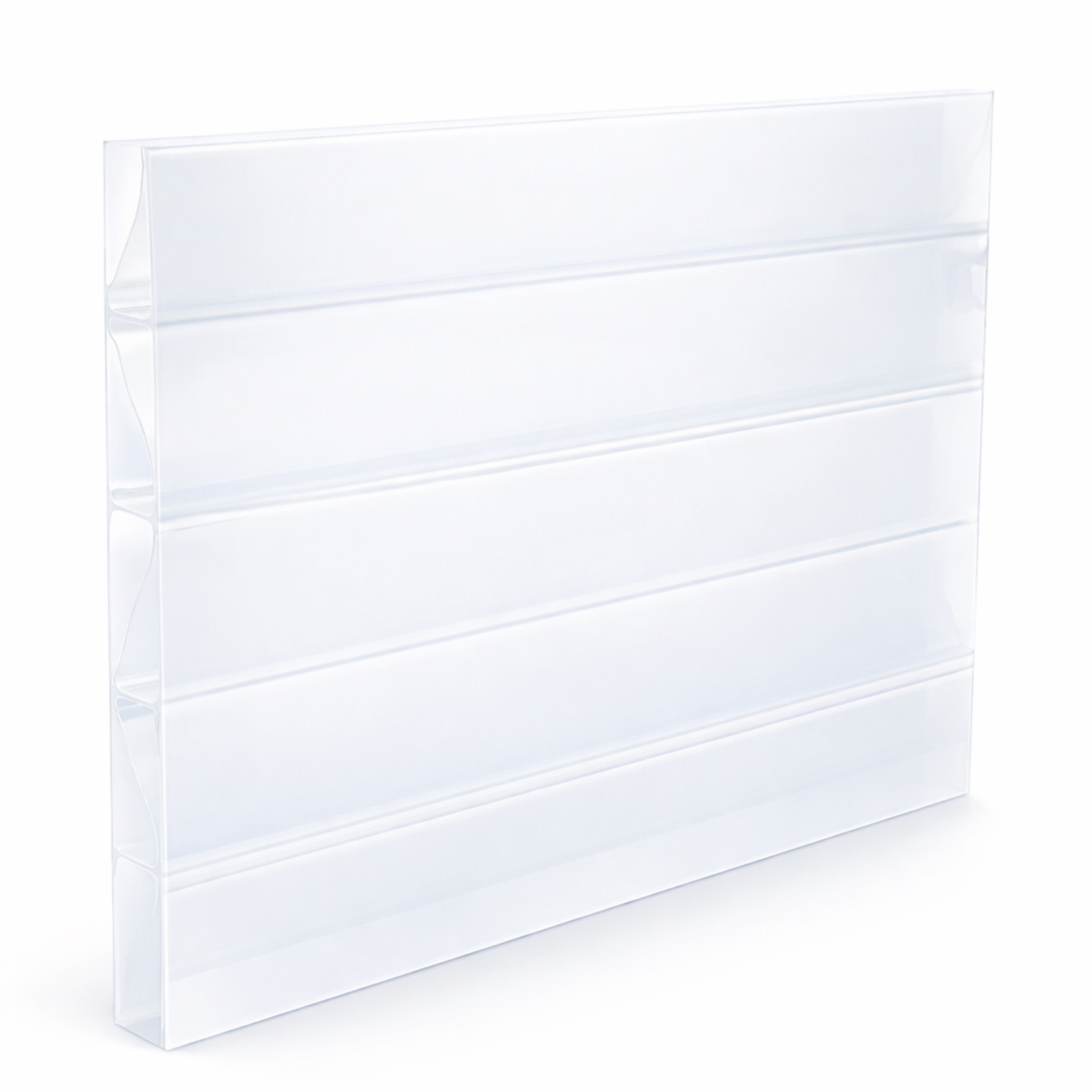 Doppelstegplatte 16 mm Weiß - Polycarbonat Hohlkammerplatte - Premium Longlife