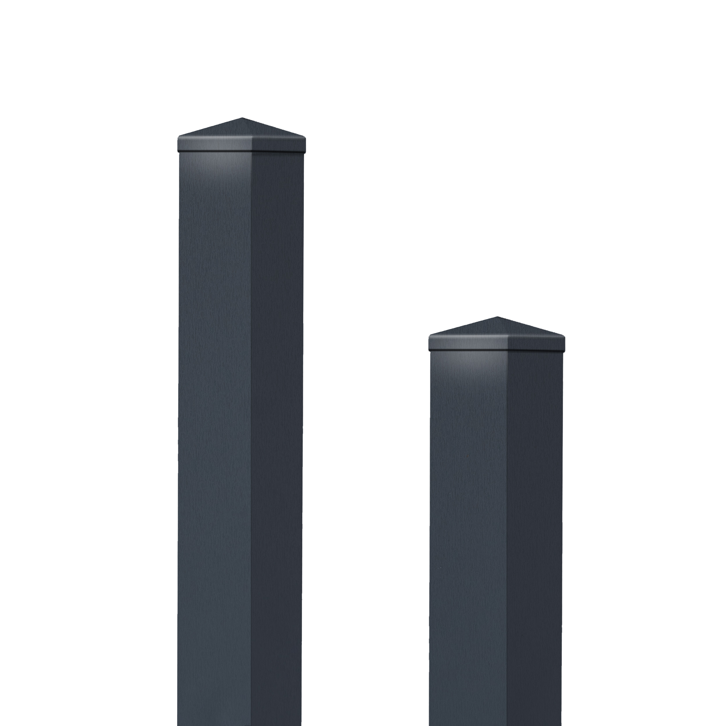 Kunststoff Zaunpfosten stahlverstärkt  zum Aufschrauben inkl. Pfostenkappe Kunststoff Zaunpfosten stahlverstärkt  zum Aufschrauben inkl. Pfostenkappe