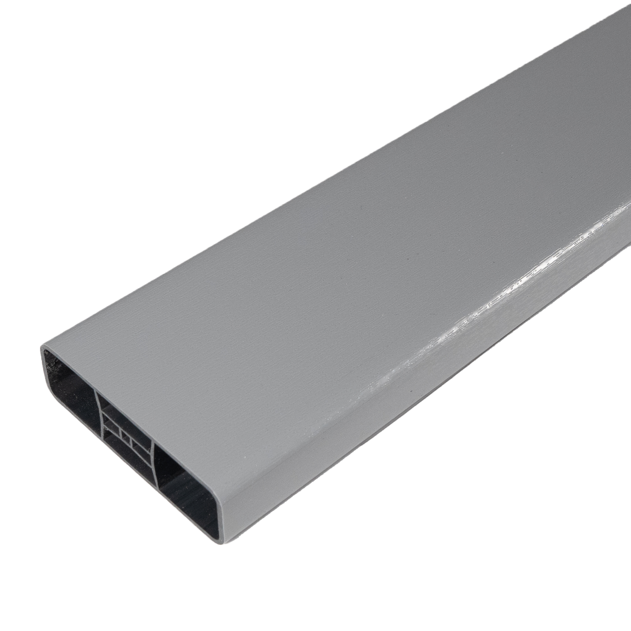 Balkonbrett Kunststoff Silbergrau ähnl. RAL 7001 - Balkonprofile 85 x 25 mm MIKUPAN® Balkonbrett Kunststoff Silbergrau ähnl. RAL 7001 - Balkonprofile 85 x 25 mm MIKUPAN®