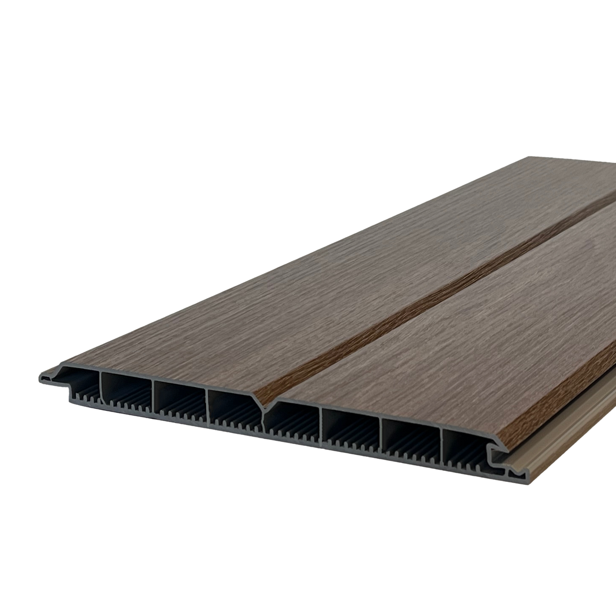 Torfüllung Kunststoff Sheffield Oak Brown | Kunststoffbretter für Torfüllung 200 x 17 mm Hohlprofil