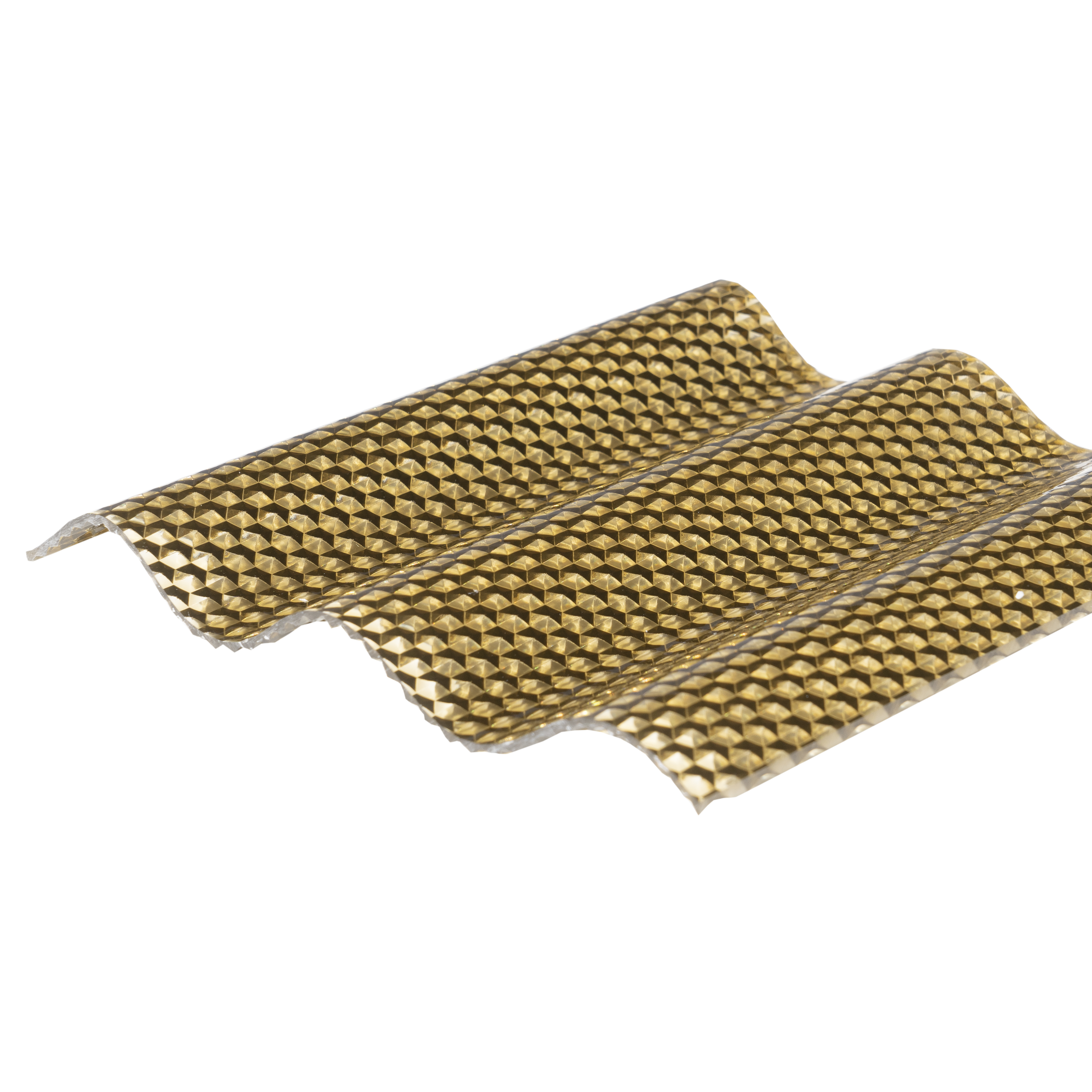 Acryl Wellplatten Bronze Wabenstruktur Sinus 76/18 3 mm - Hagelfest