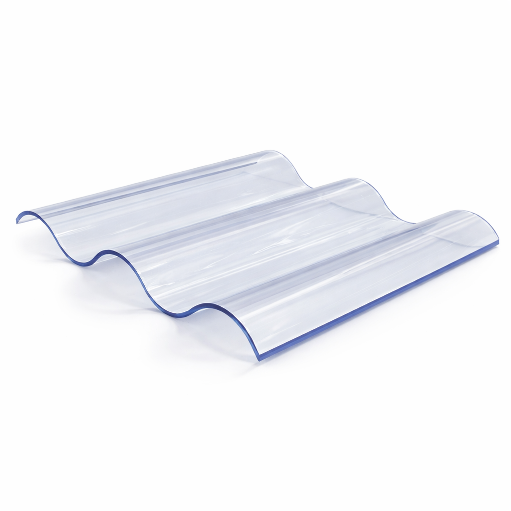 Polycarbonat Wellplatten farblos klar Glatt Sinus 76/18 2,8mm - GARANTIERT HAGELSICHER