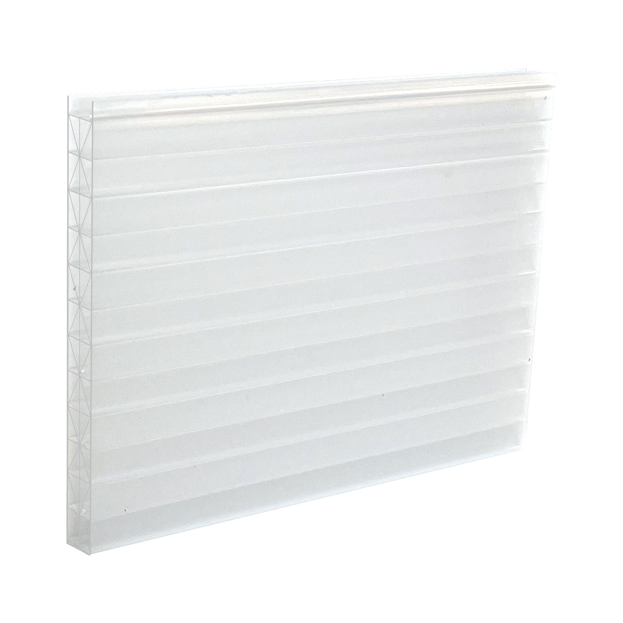 Doppelstegplatte 16 mm Opal / Weiß - Polycarbonat Hohlkammerplatten X Struktur Hagelfest Doppelstegplatte 16 mm Opal / Weiß - Polycarbonat Hohlkammerplatten X Struktur Hagelfest