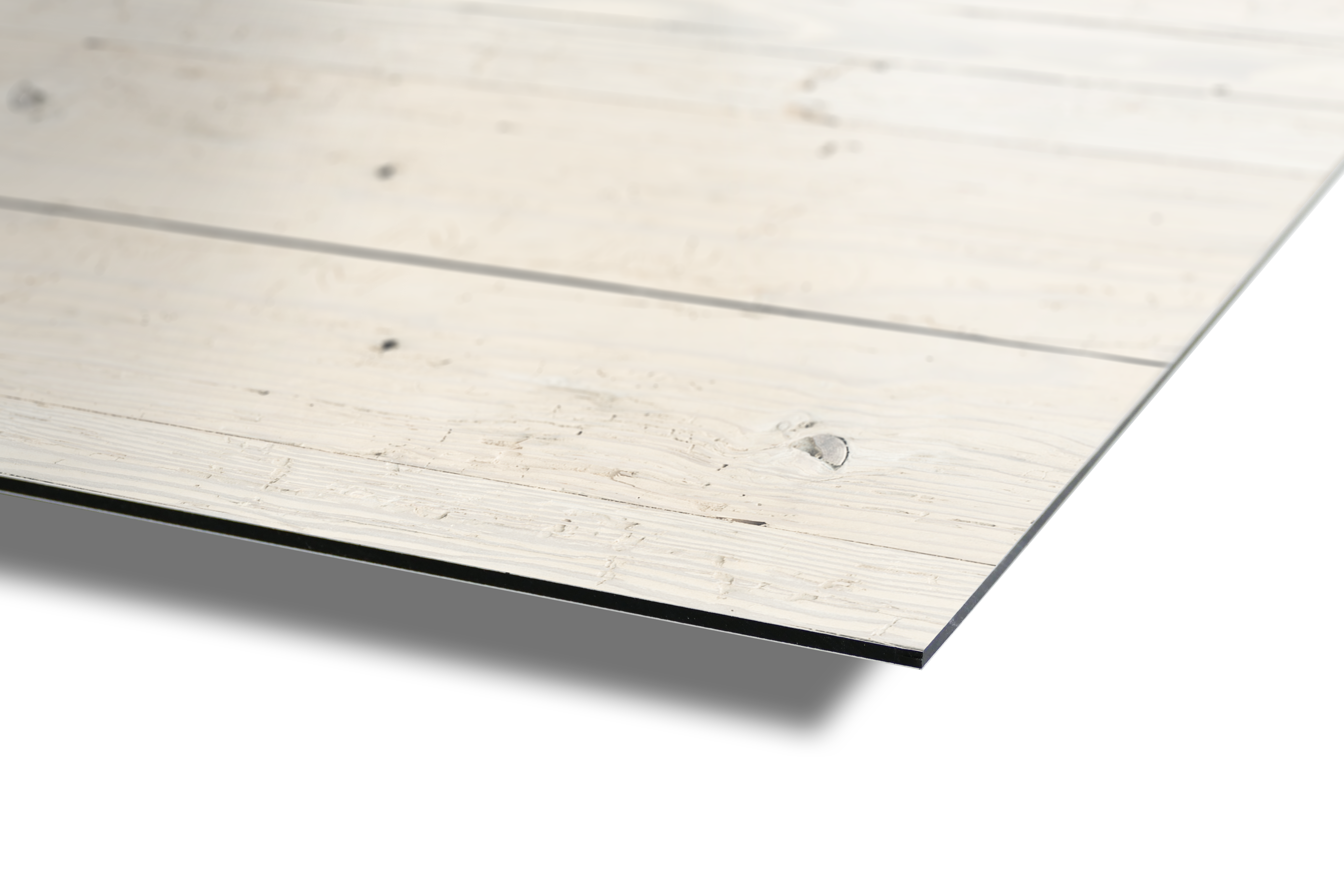 ALUCOM® Alu Verbundplatten / Fassadenplatten 6 mm mit Dekor | Holz Cremeweiß  ALUCOM® Alu Verbundplatten / Fassadenplatten 6 mm mit Dekor | Holz Cremeweiß