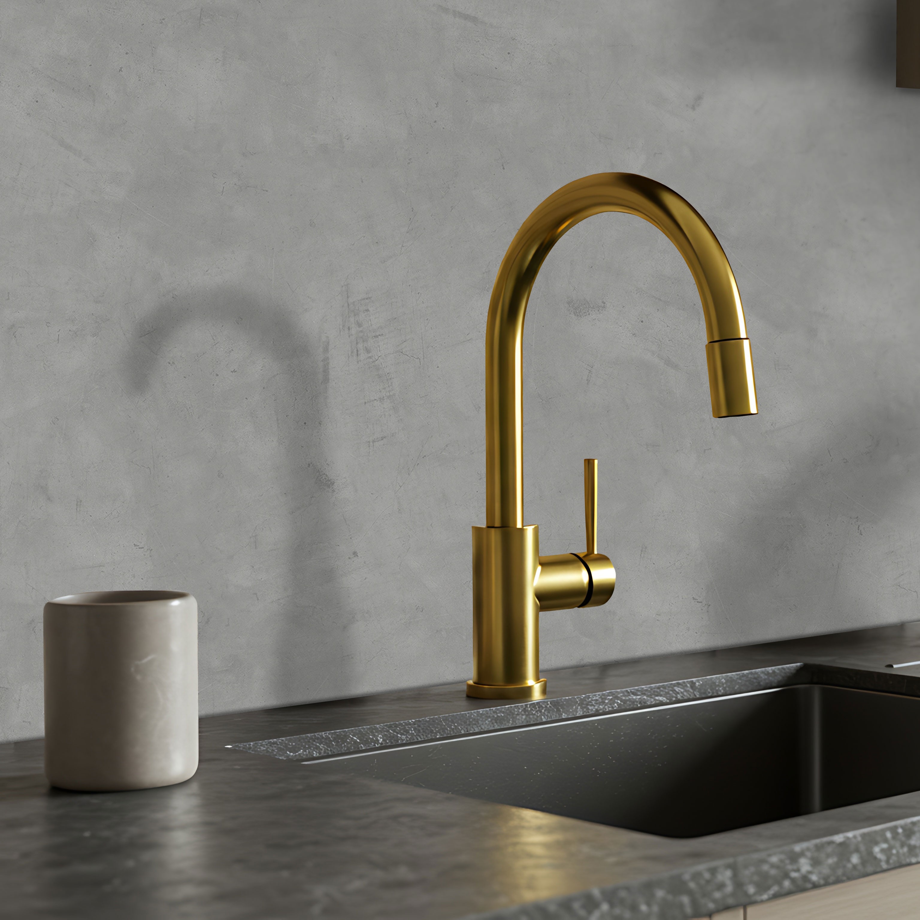  Küchenrückwand Platten ALUCOM® |  Alu Verbundplatten - Beton metallic