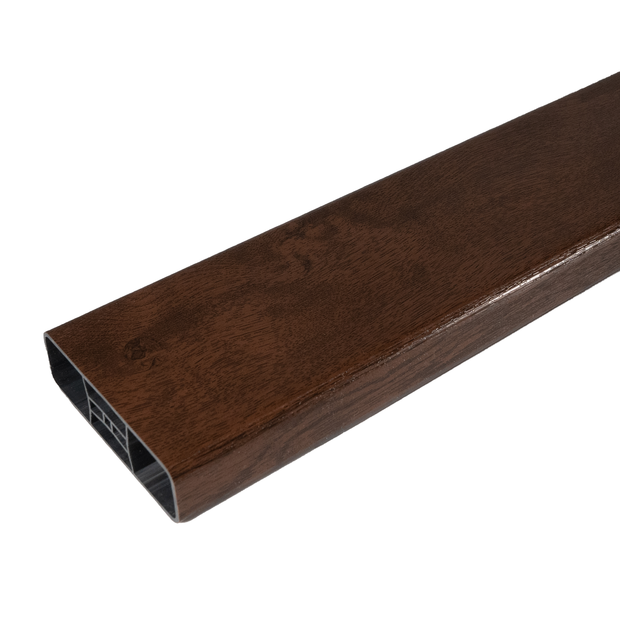 Balkonbrett Kunststoff Nussbaum - Balkonprofile 85 x 25 mm MIKUPAN® Balkonbrett Kunststoff Nussbaum - Balkonprofile 85 x 25 mm MIKUPAN®