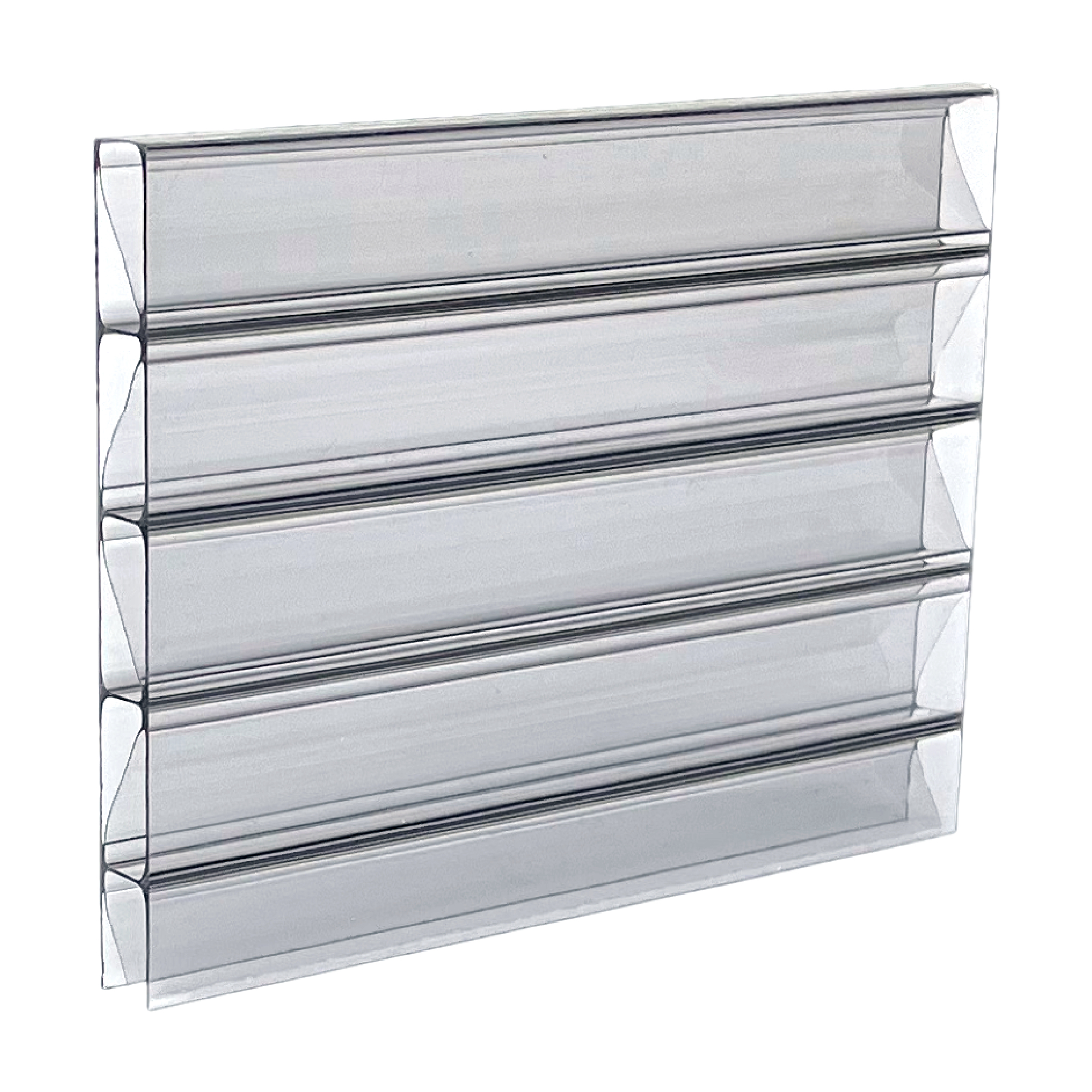 Doppelstegplatte 16 mm Graphit - Polycarbonat Hohlkammerplatte - Premium Longlife