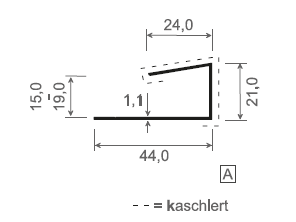 Kunststoff U-Profil / Abschlussprofil MIKUPAN® für Dachkasten & Fassade - Anthrazit ähnl. RAL 7016 Kunststoff U-Profil / Abschlussprofil MIKUPAN® für Dachkasten & Fassade - Anthrazit ähnl. RAL 7016