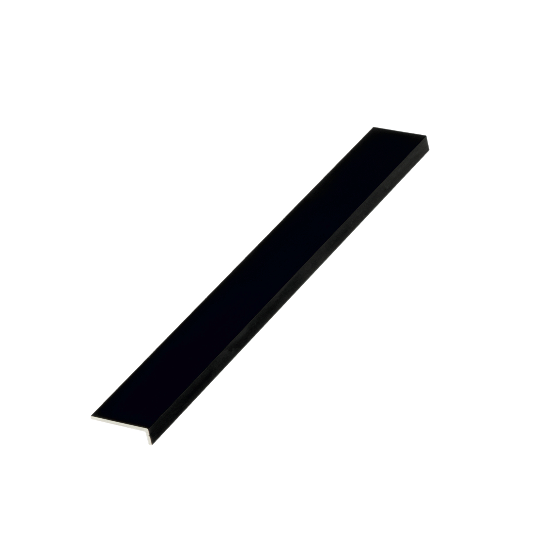 Alu Abschlussprofil Slim 3m Schwarz eloxiert für 3 mm Platten | ALUCOM®