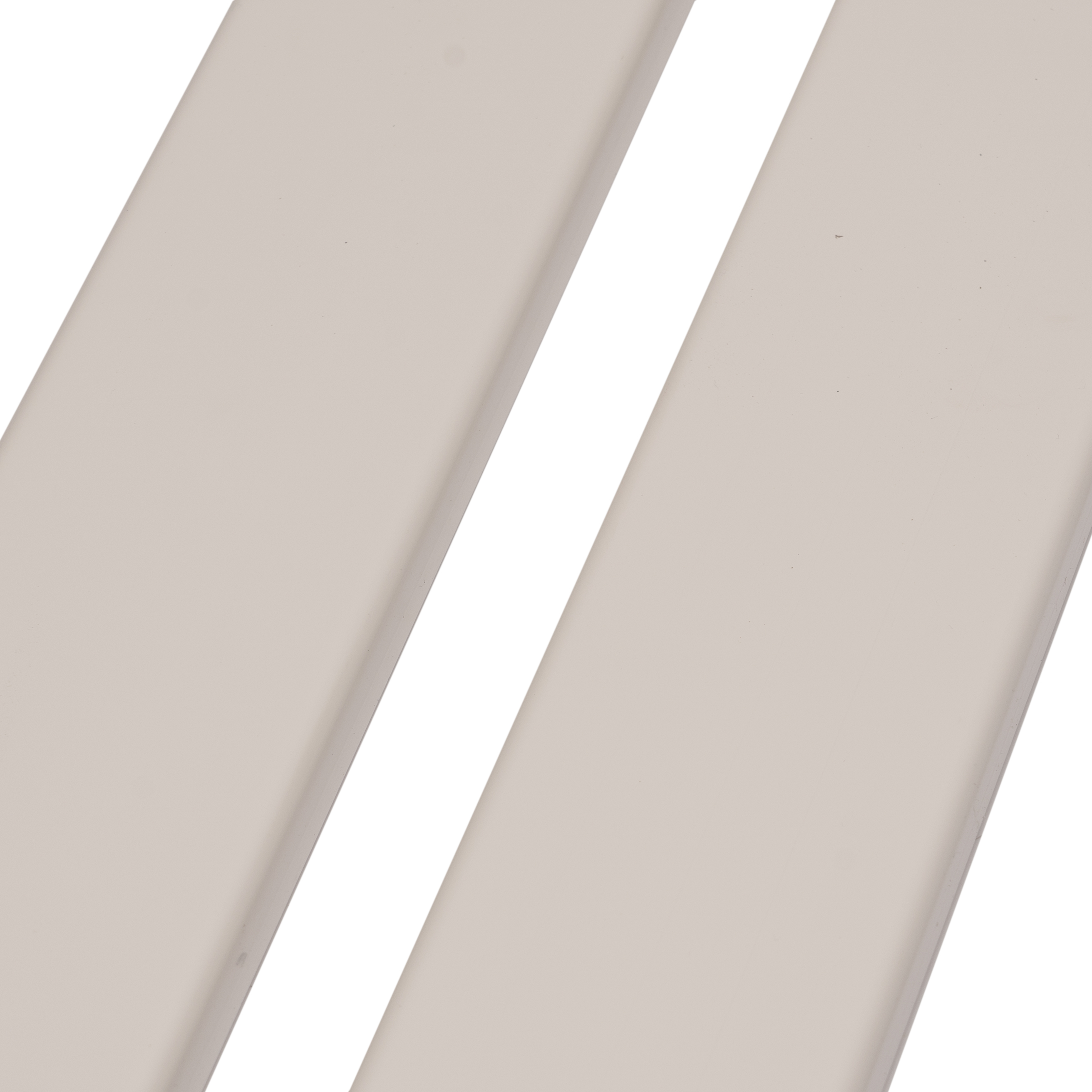 Balkonbrett Kunststoff Weiß - Balkonprofile 120 x 25 mm MIKUPAN® | weiß glatt | 0.995 mm