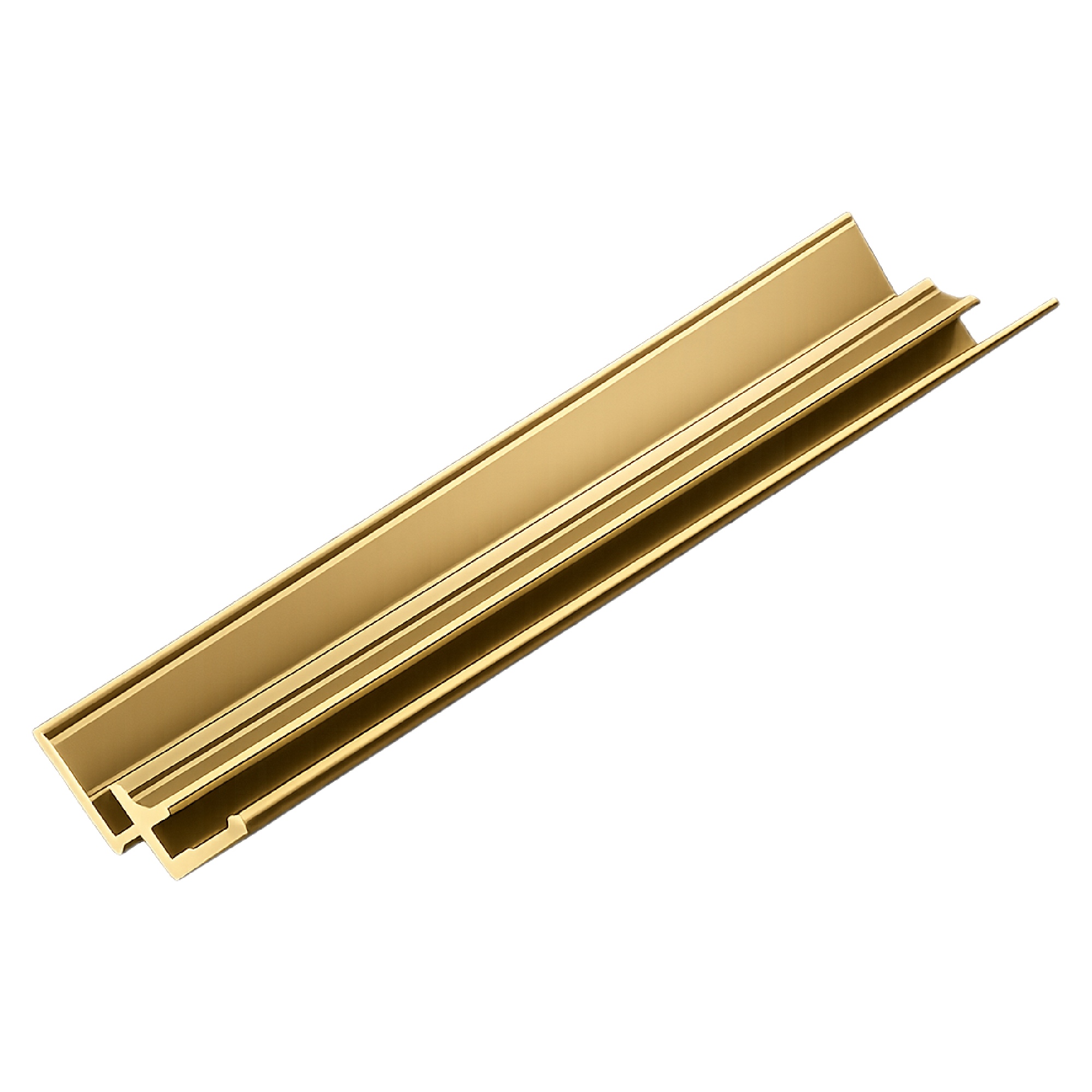 Alu Inneneckprofil 3m Gold eloxiert für 3 mm Platten | ALUCOM®