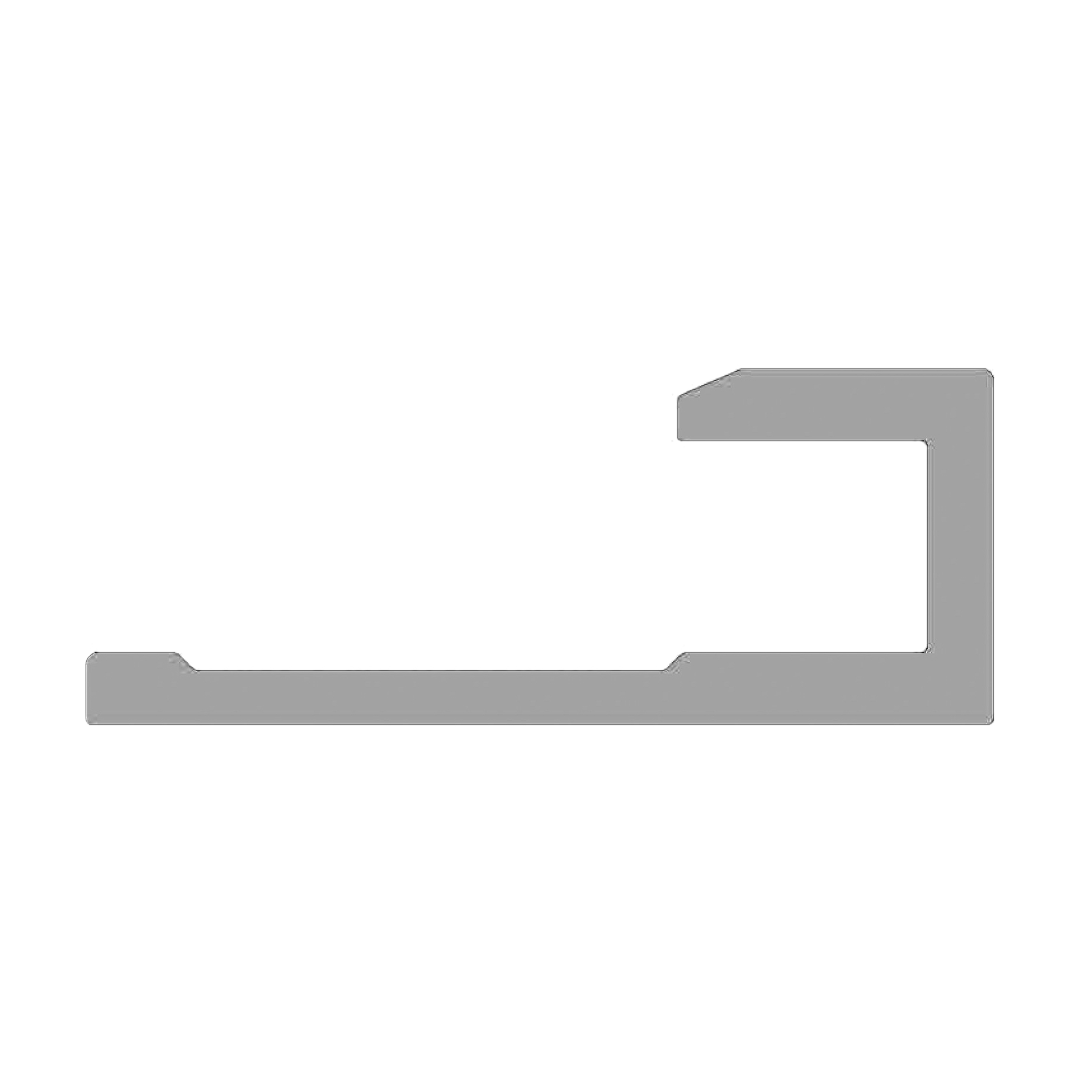 Alu Abschlussprofil 3m Schwarz eloxiert für 3 mm Platten | ALUCOM® Alu Abschlussprofil 3m Schwarz eloxiert für 3 mm Platten | ALUCOM®