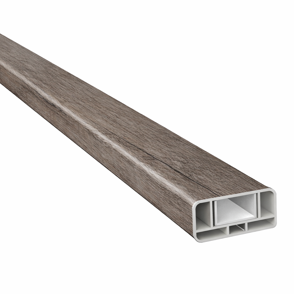 Kunststoff Querriegel mit Klippleiste MIKUPAN®  Monument Oak