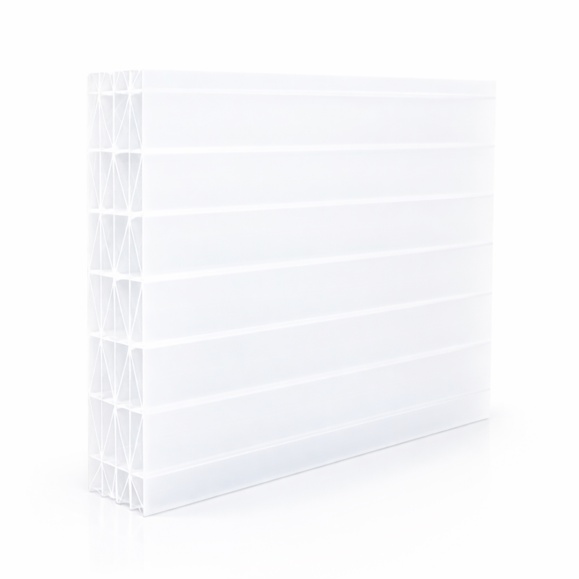 Stegplatte 25 mm Weiß IQ Relax - Polycarbonat Hohlkammerplatten Hagelfest & UV geschützt