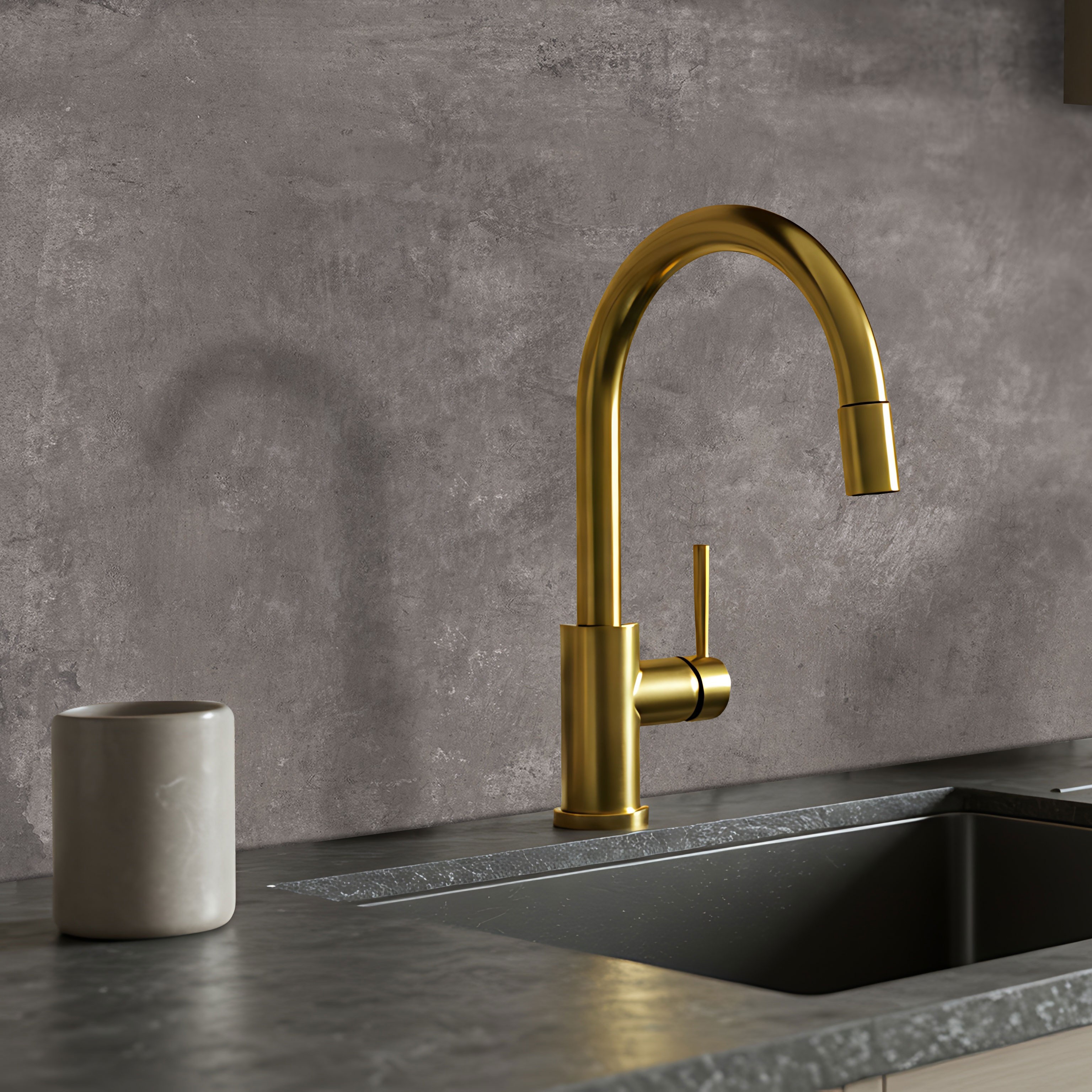  Küchenrückwand Platten ALUCOM® |  Alu Verbundplatten - Loft Grau