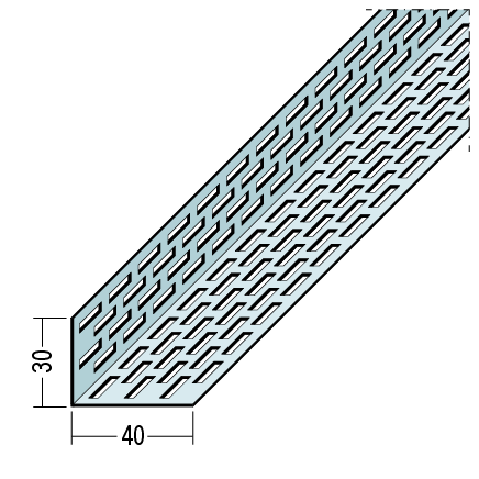 Lüftungsprofil Alu Protektor® 30 x 40 mm - 2,5 m Lüftungsprofil Alu Protektor® 30 x 40 mm - 2,5 m