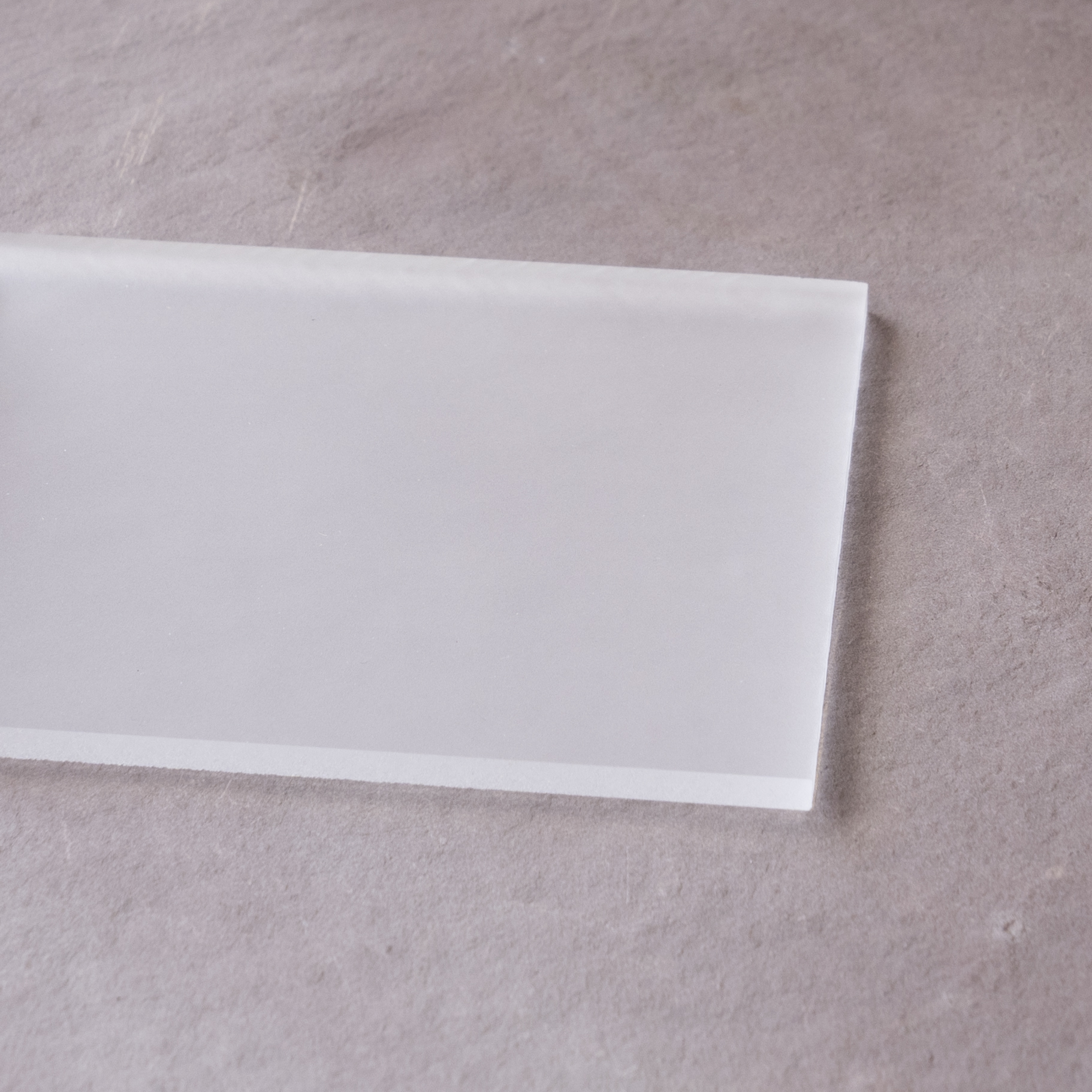 Acrylglasplatte GS farblos Satiniert / Milchglas 3 mm Acrylglasplatte GS farblos Satiniert / Milchglas 3 mm