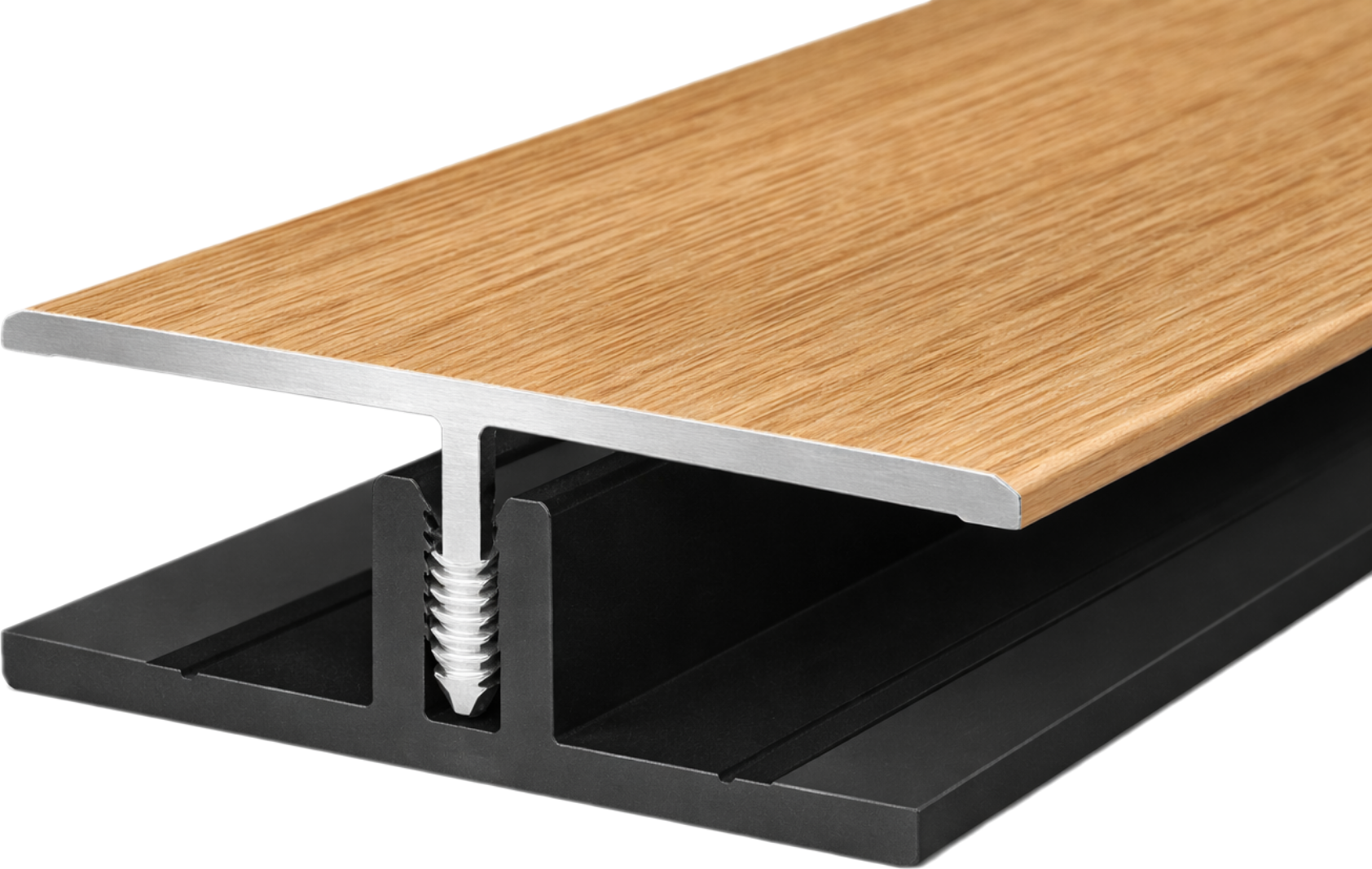 H-Profil 2-teilig Alu-Kunststoff | MIKUPAN® - Sibirische Lärche