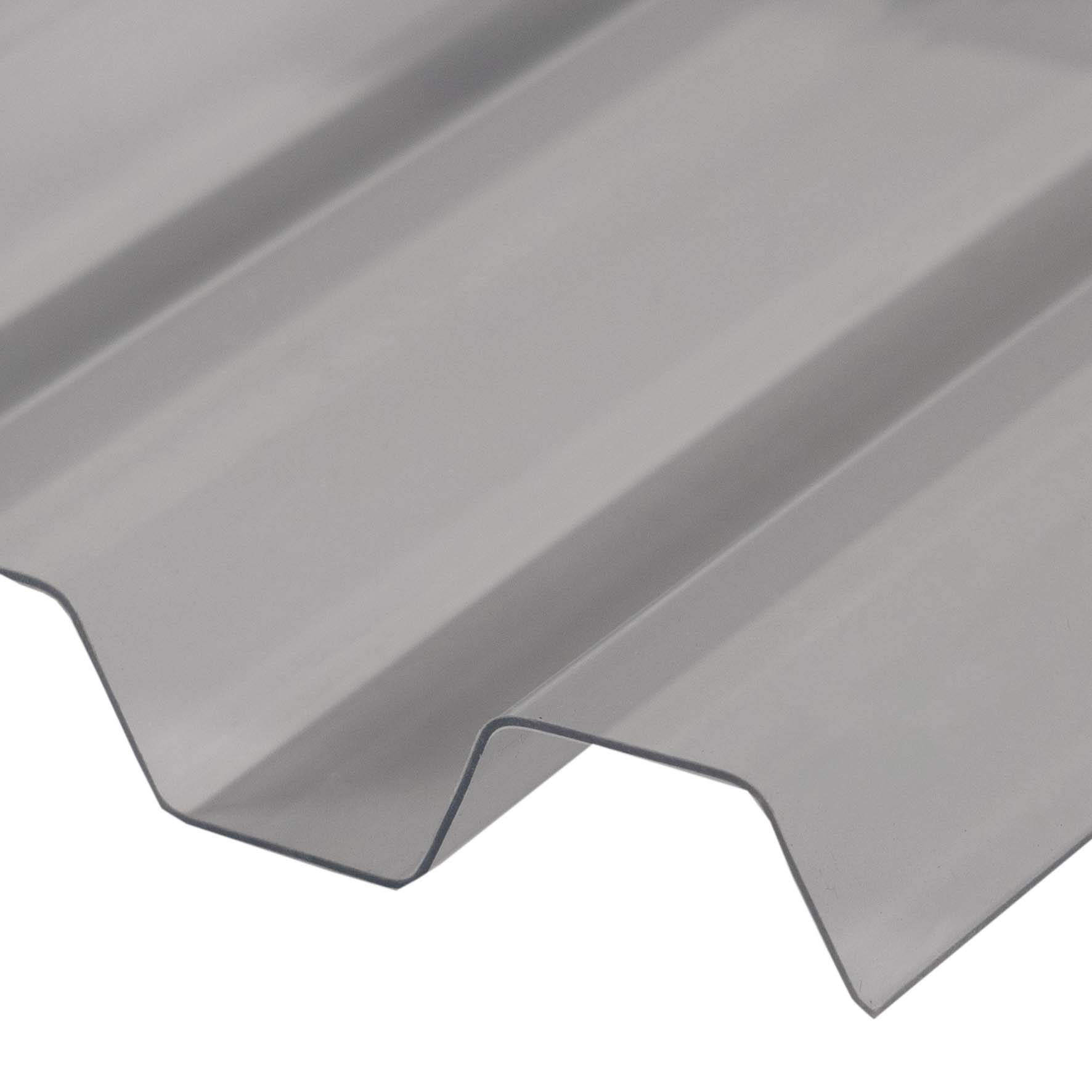 PVC Wellplatten Trapez farblos 70/18 1,0mm - Renolit Ondex Sollux® Lichtplatten