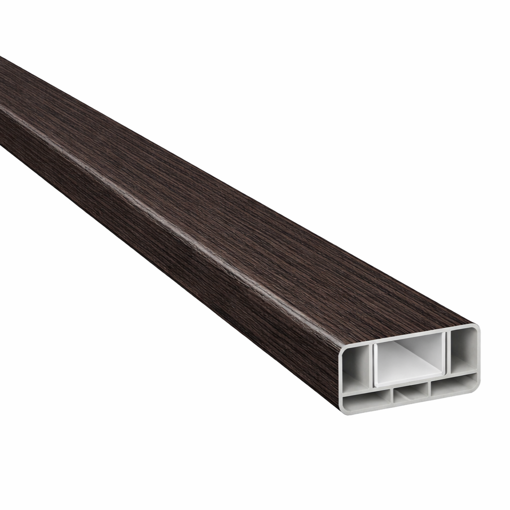 Kunststoff Querriegel mit Klippleiste MIKUPAN® Eiche Dunkel