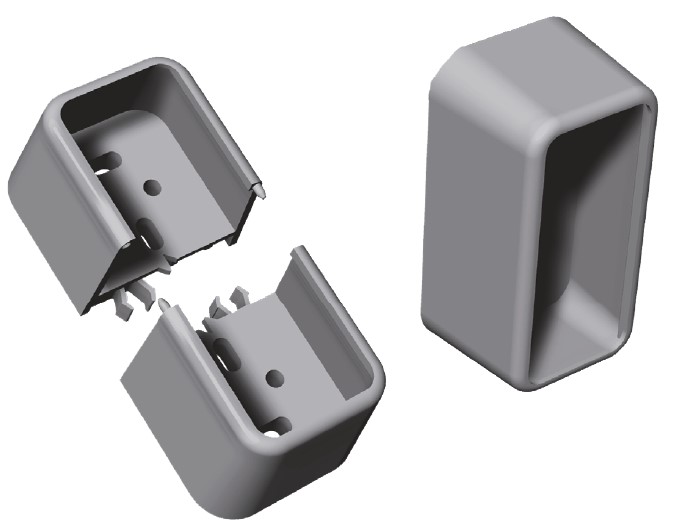 Querriegelhalter 2-teilig passend für Riegel 80 x 35 mm Querriegelhalter 2-teilig passend für Riegel 80 x 35 mm