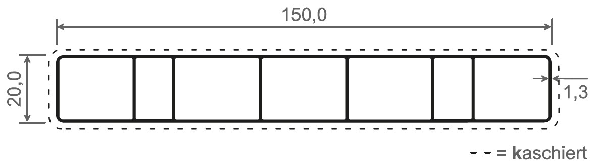 Balkondeckenverkleidung Kunststoff Weiß - 150x20 mm Hohlkammerprofil Balkondeckenverkleidung Kunststoff Weiß - 150x20 mm Hohlkammerprofil