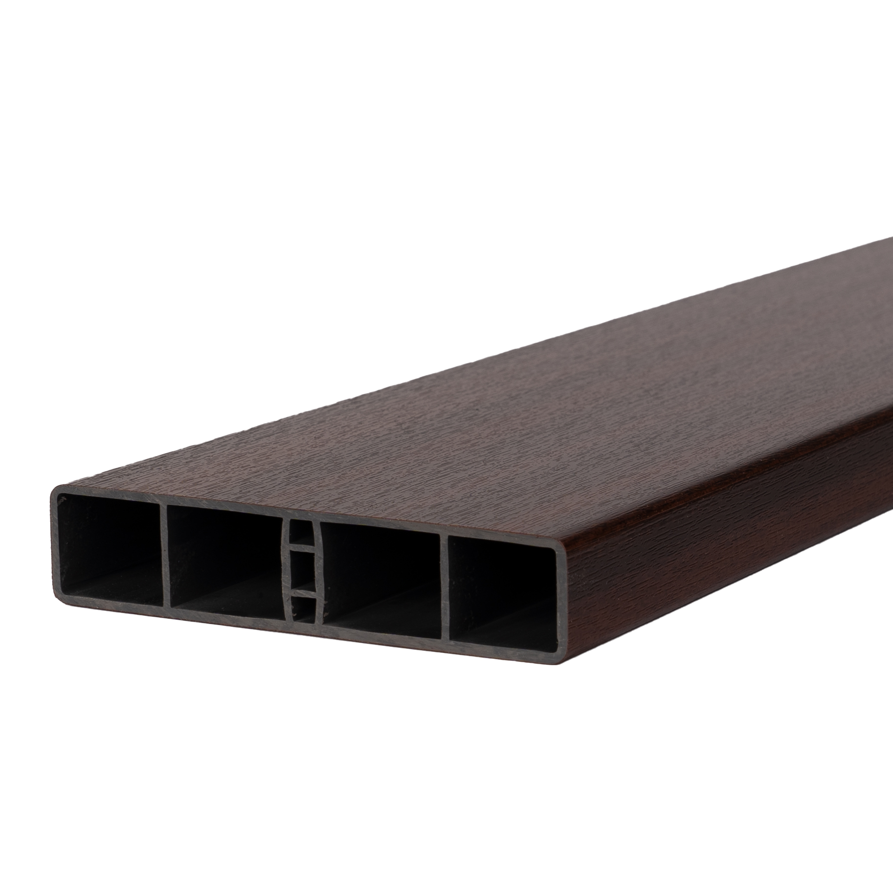 Balkonbrett Kunststoff Mahagoni - Balkonprofile 120 x 25 mm MIKUPAN® Balkonbrett Kunststoff Mahagoni - Balkonprofile 120 x 25 mm MIKUPAN®