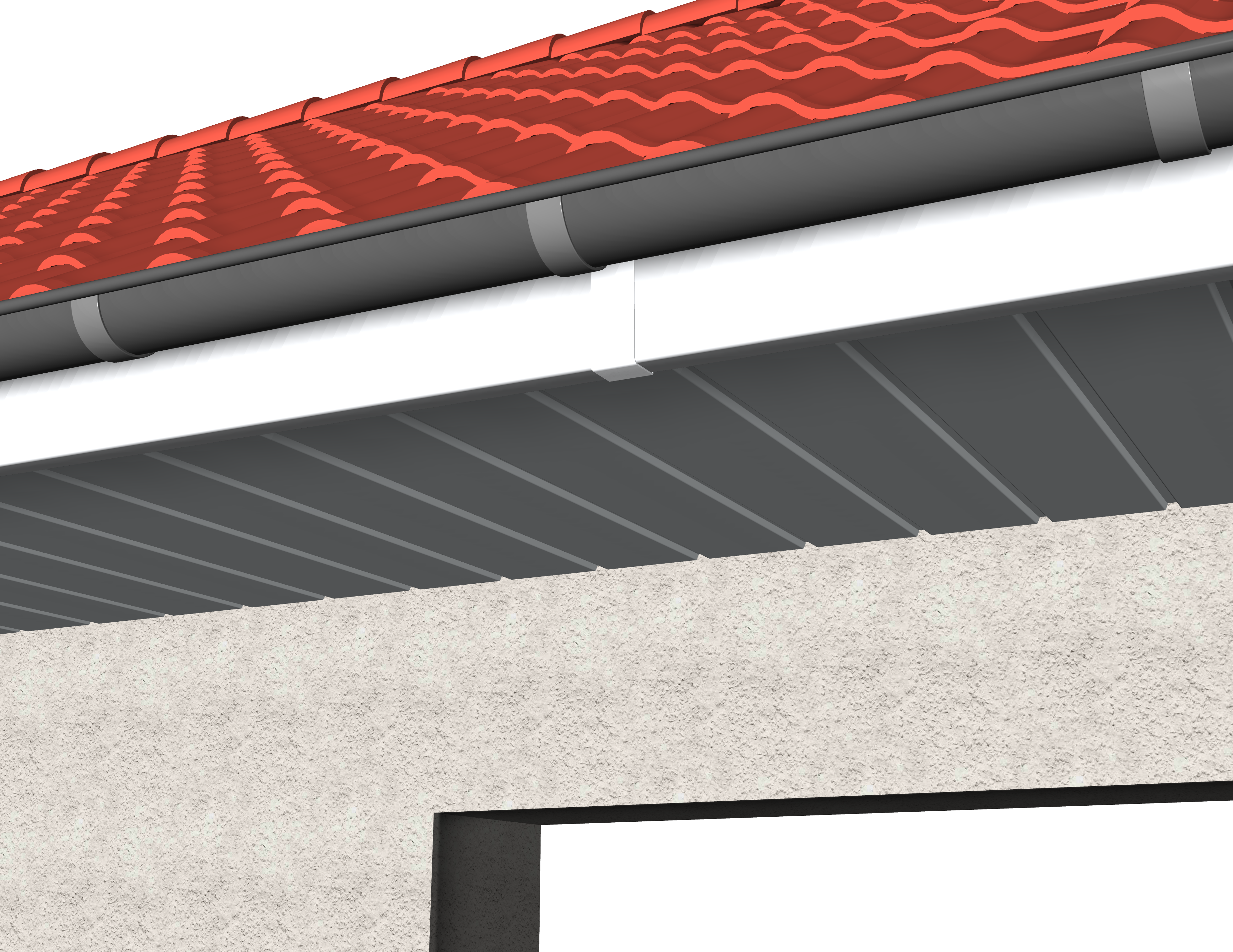 Hartschaum-Winkelprofil - Dachrandverkleidung / Laibungsverkleidung  40/110 mm weiß glatt Hartschaum-Winkelprofil - Dachrandverkleidung / Laibungsverkleidung  40/110 mm weiß glatt