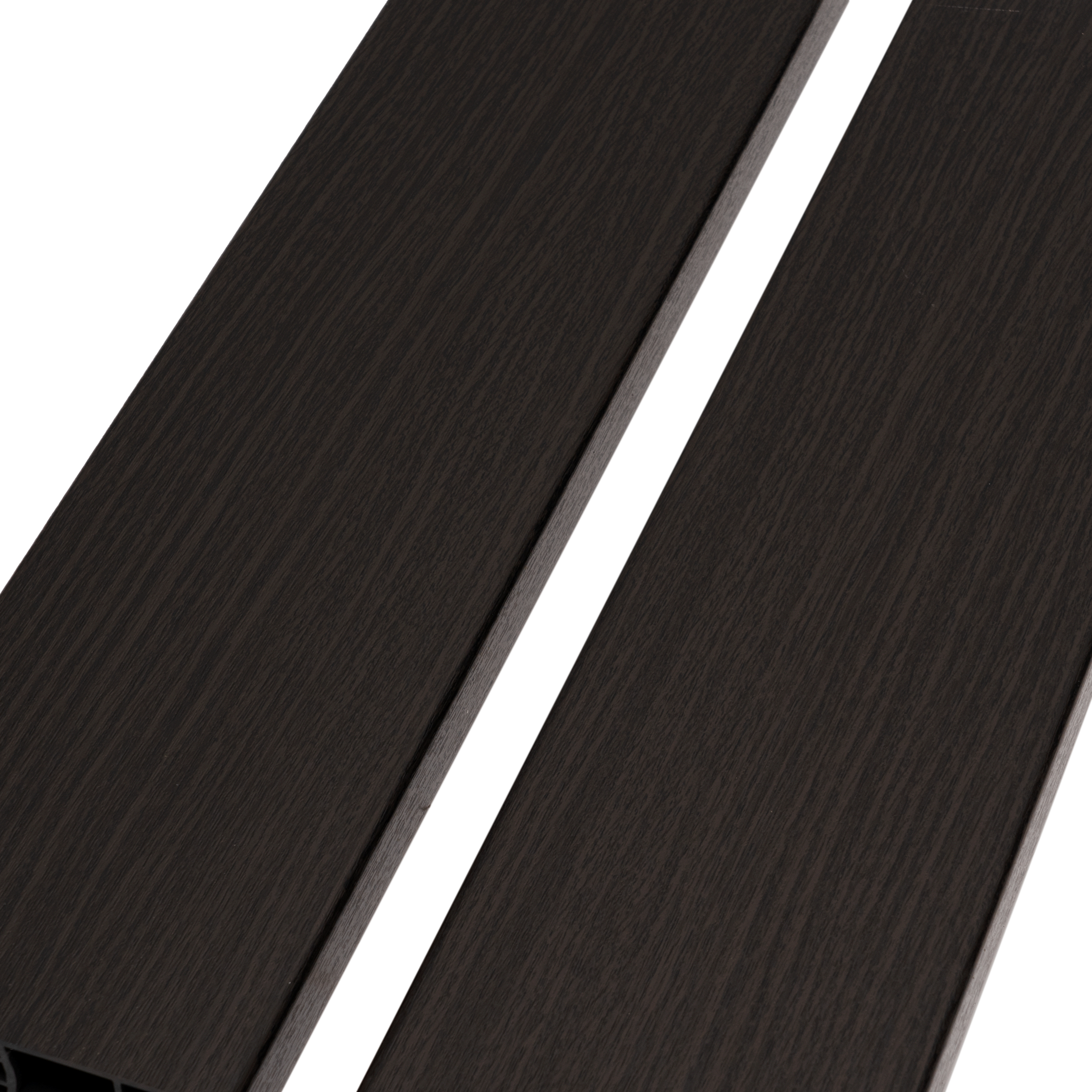 Zaunlatte Kunststoff | Kunststofflatte Eiche Dunkel | 130 x 25 mm